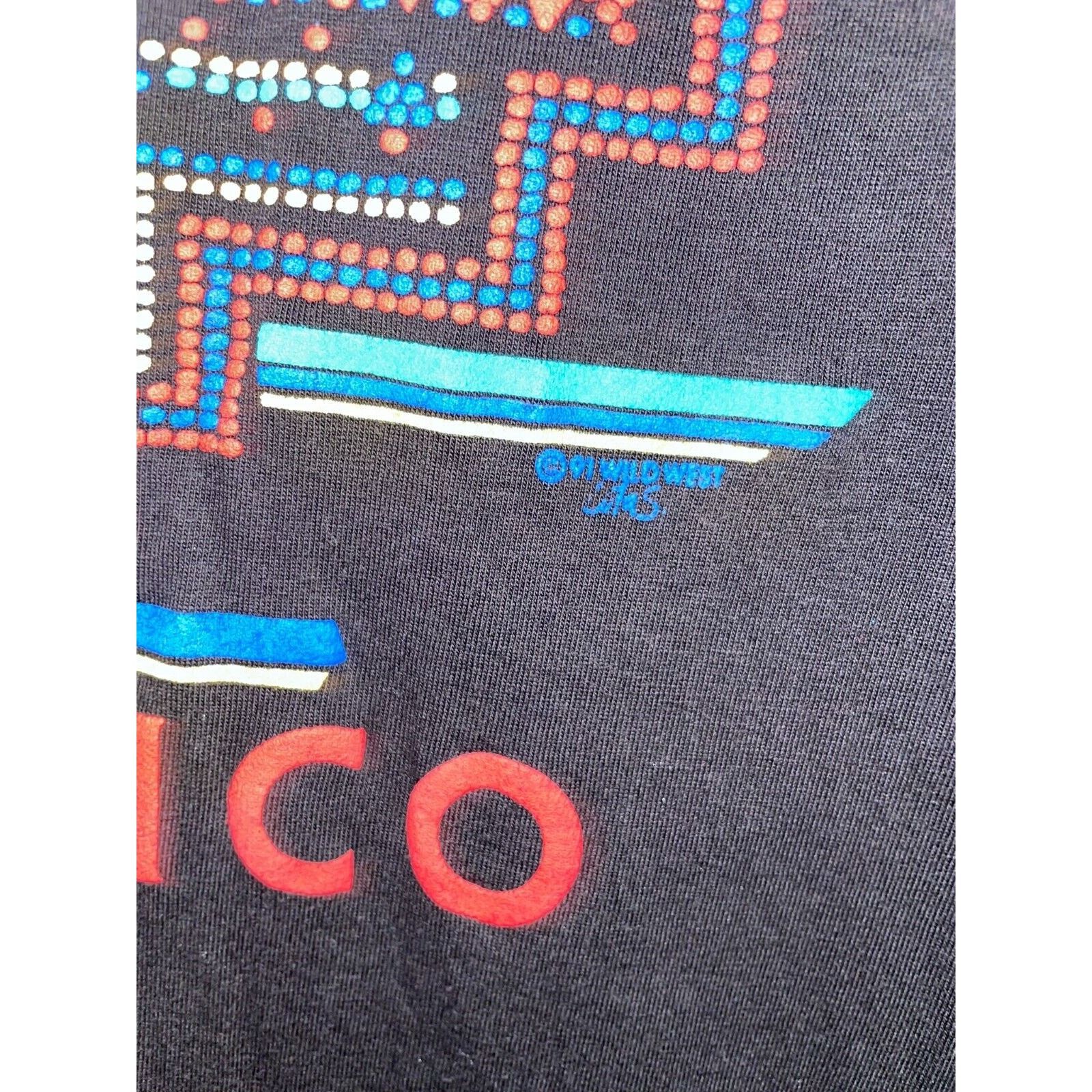 Jerzees Vintage New Mexico Shirt Western Tribal Graphic Black L Tee Size US L / EU 52-54 / 3 - 6 Thumbnail