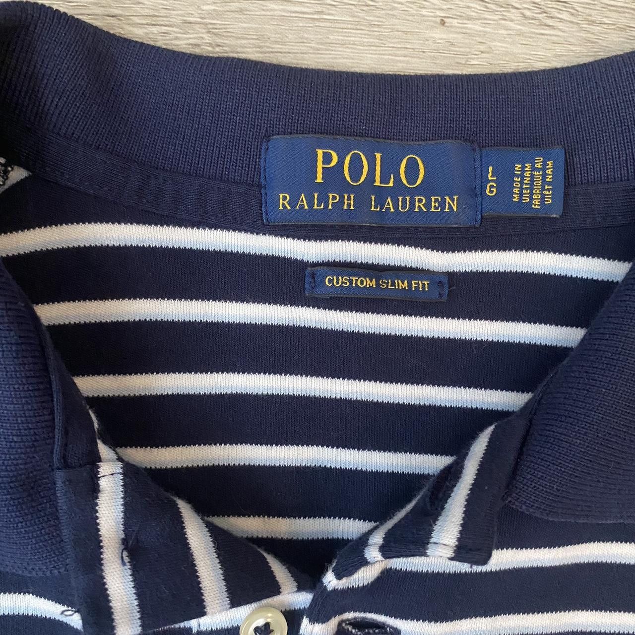 Polo Ralph Lauren Polo Ralph Lauren Men's Navy and Blue Polo-shirts Size US L / EU 52-54 / 3 - 3 Thumbnail