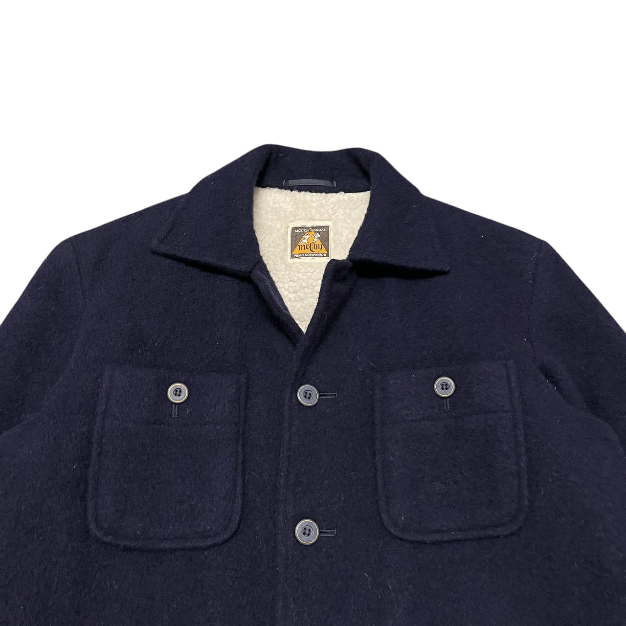 The Real McCoy's Vintage Mccoy Casual Wool Jacket Sherpa Linning Size US L / EU 52-54 / 3 - 2 Thumbnail