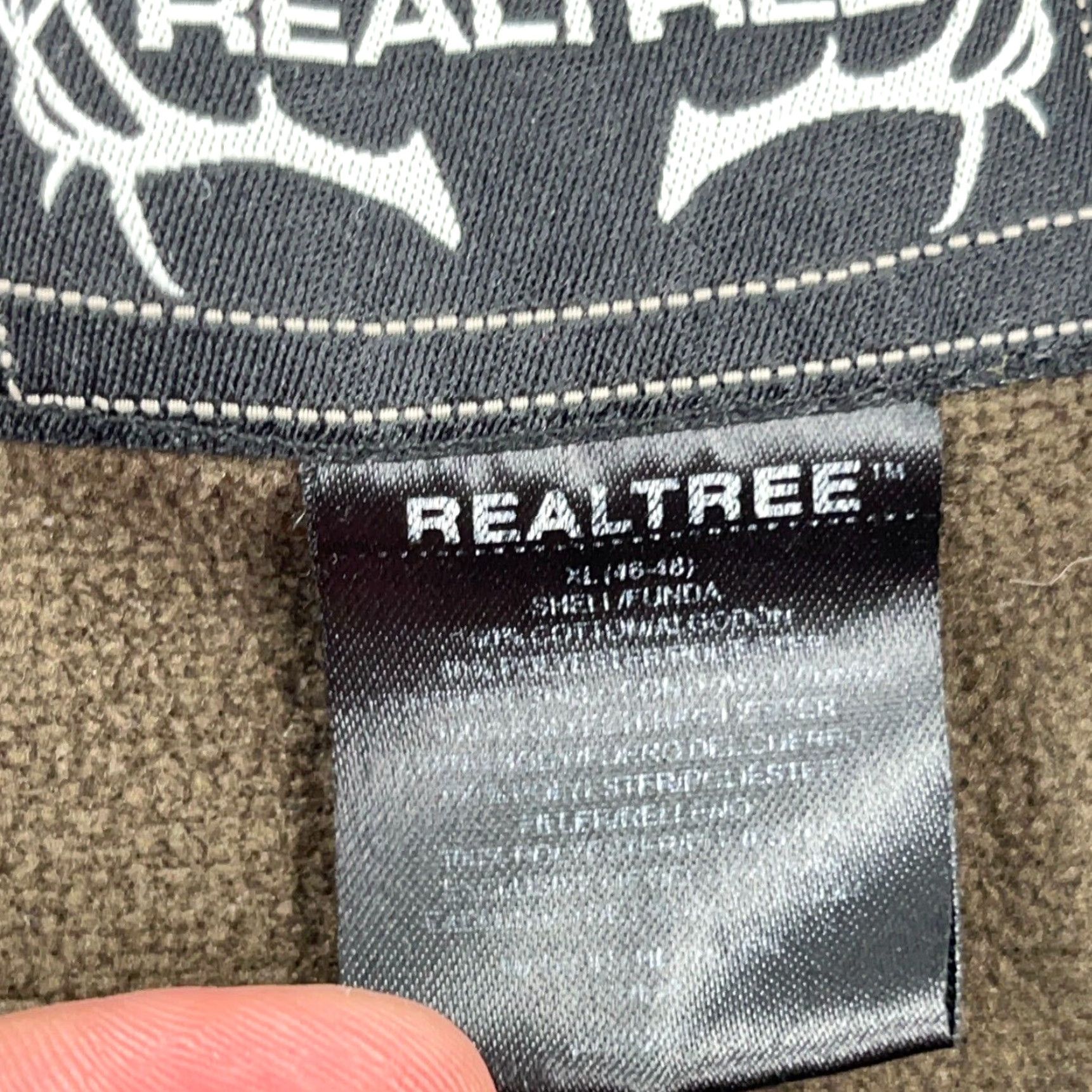 Realtree VINTAGE Realtree Puffer Vest Mens XL Brown Camouflage Twill Fleece Lined Short Jacket Zip Size US XL / EU 56 / 4 - 3 Thumbnail