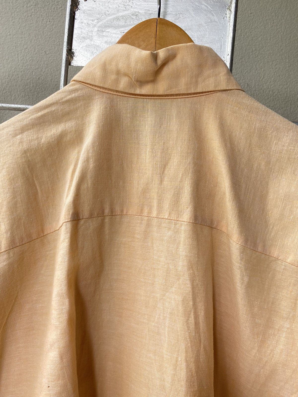Designer NORMA KAMALI Vintage Peach Button-Up Shirt Size US XL / EU 56 / 4 - 15 Thumbnail