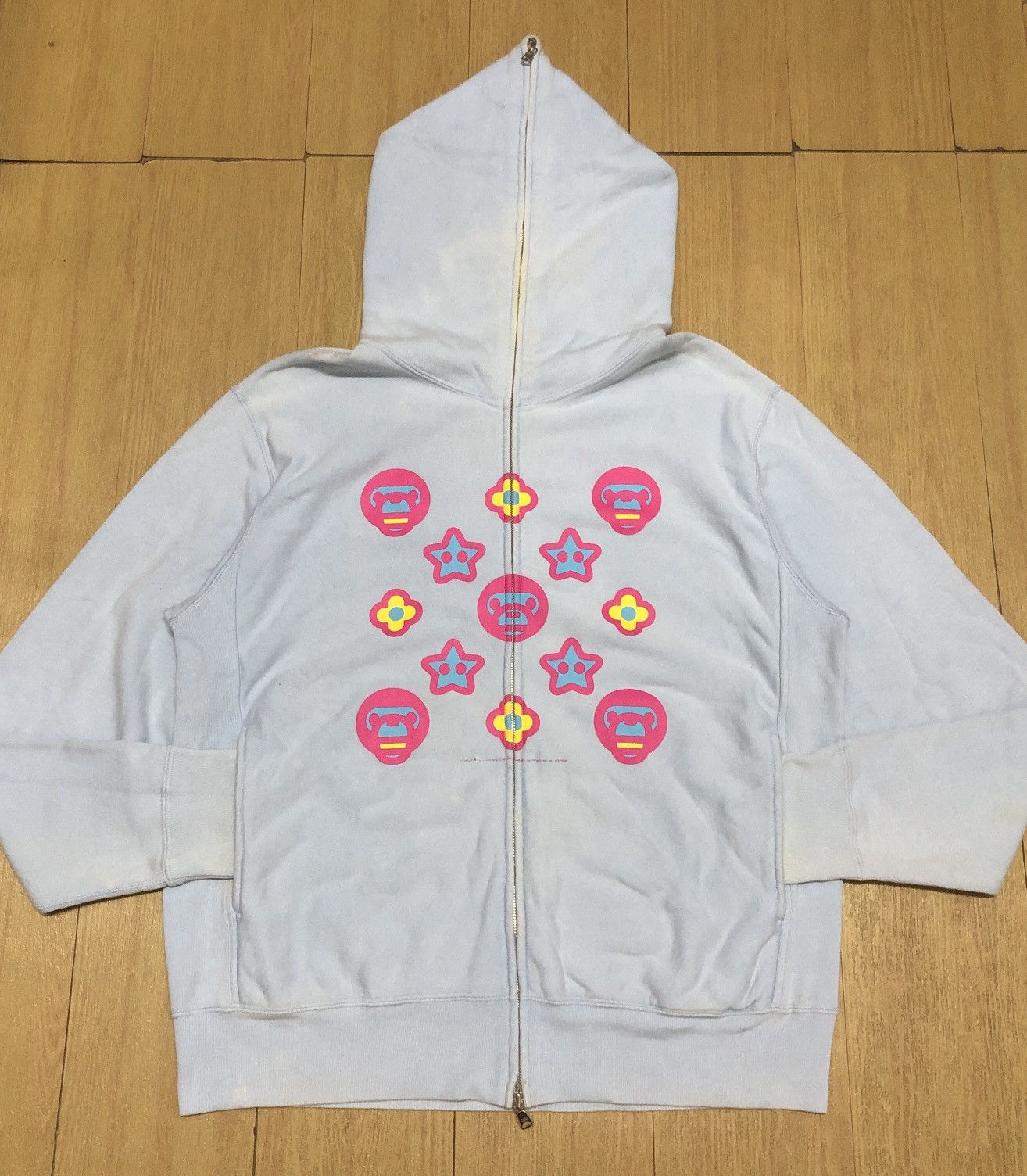 Bape OG Bape Baby Milo Monogram Full Zip Hoodie Size US M / EU 48-50 / 2 - 1 Thumbnail