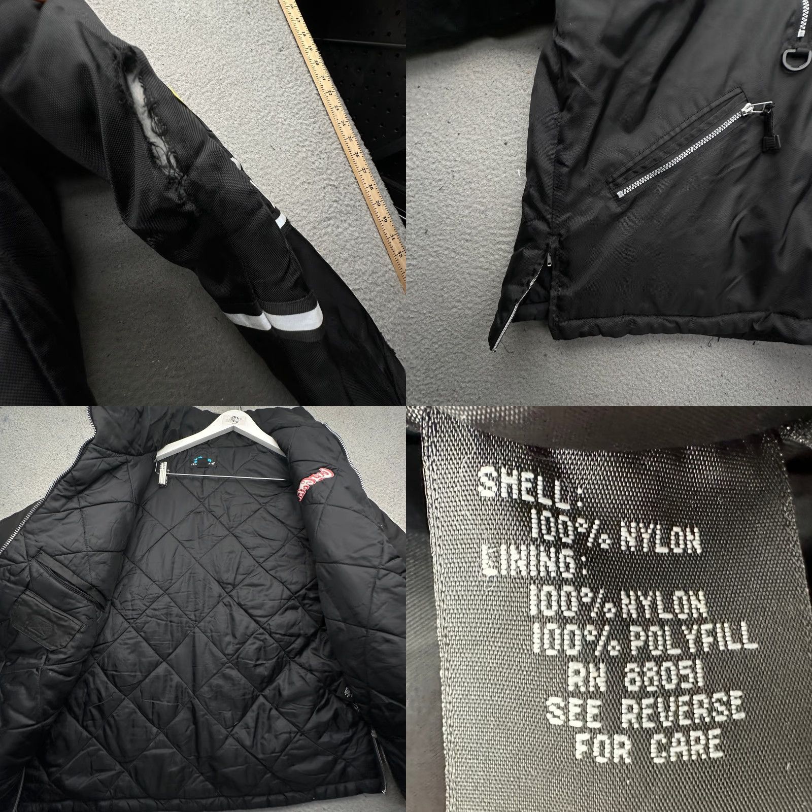 Vintage VINTAGE Tri-Mountain Coca Cola Nylon Quilt Lined Work Jacket Mens XL Reflective Black Jacket Size US XL / EU 56 / 4 - 9 Thumbnail