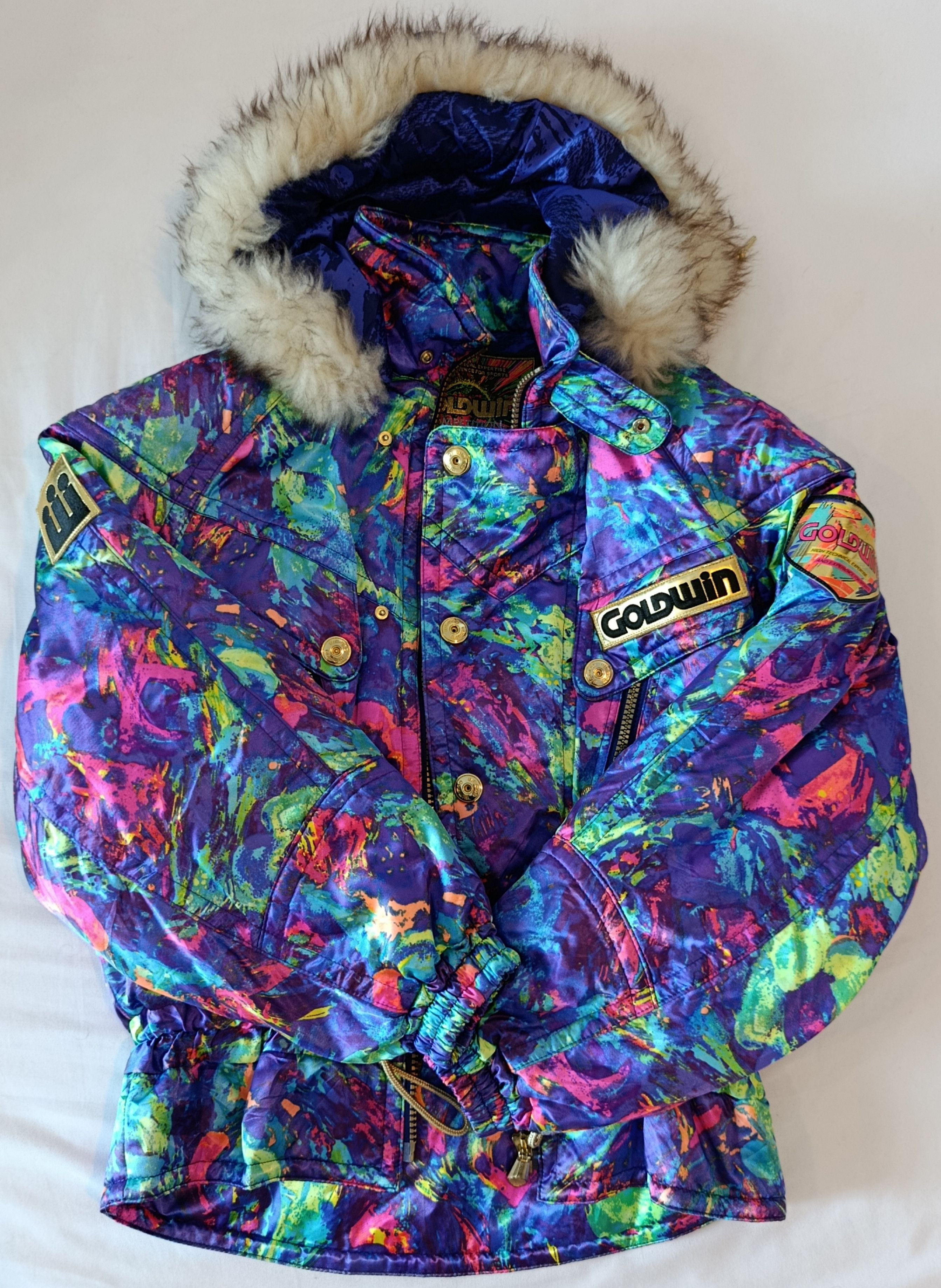Goldwin 90s GOLDWIN "Electric Marble" Ski Jacket - Made in Japan Size S / US 4 / IT 40 - 1 Thumbnail