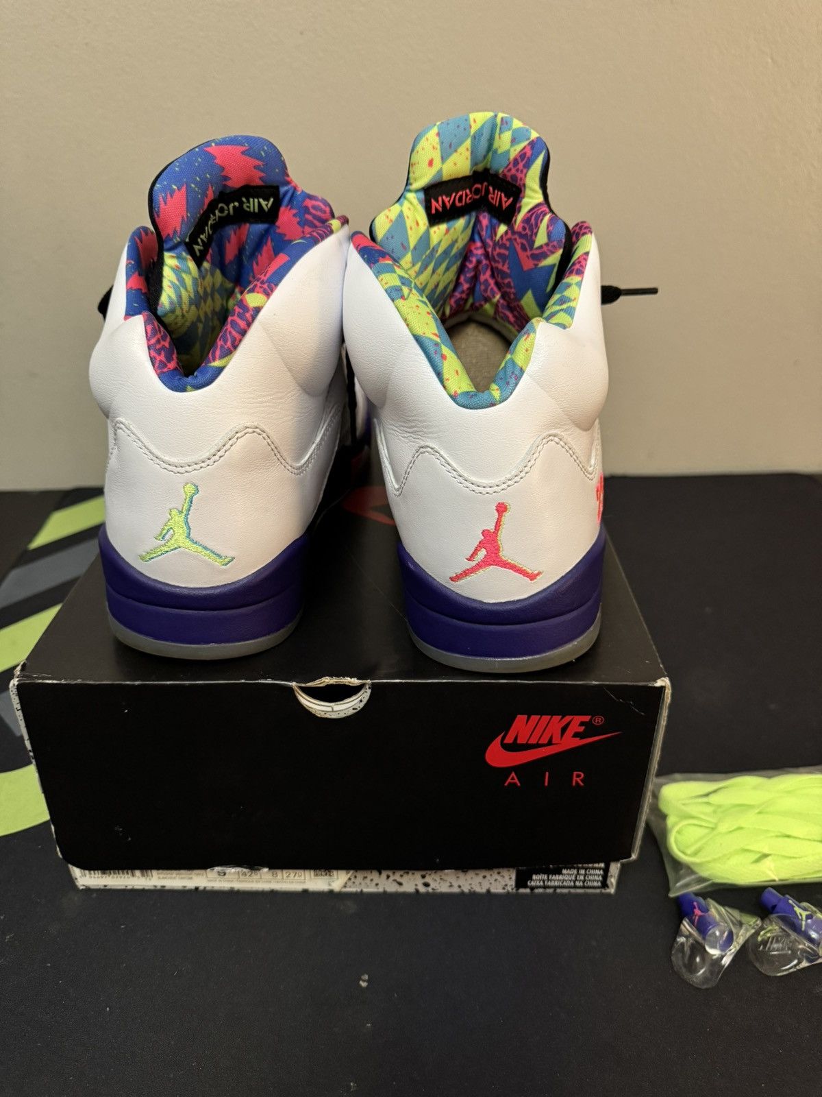 Jordan Brand Nike Air Jordan Retro 5 Alternate Belair White Black Size 9 Size US 9 / EU 42 - 3 Thumbnail