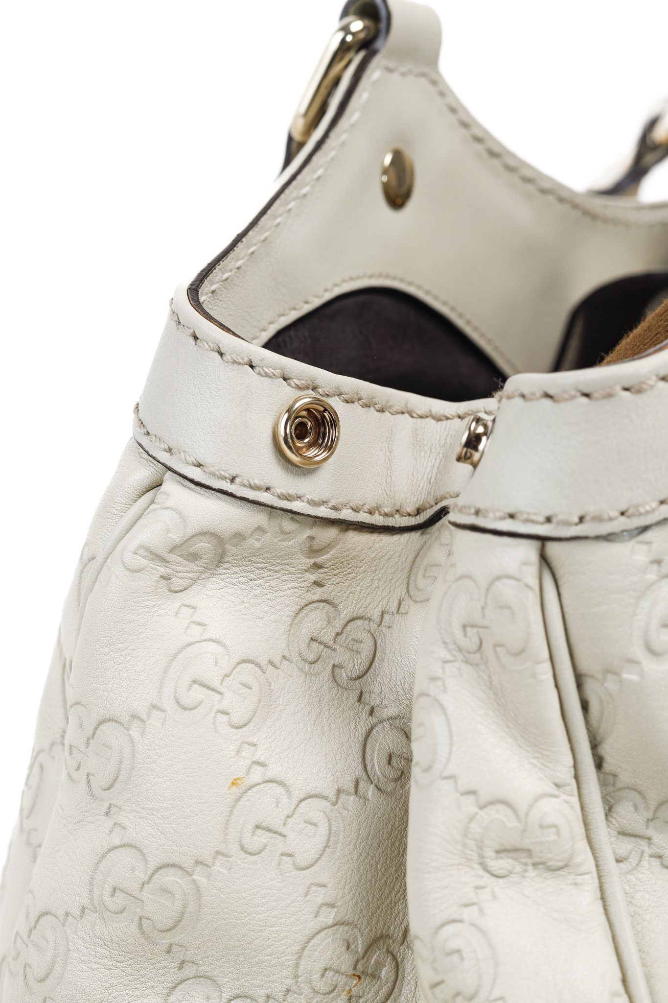 Gucci Gucci Sukey Guccissima Beige Leather Tote Size ONE SIZE - 9 Thumbnail