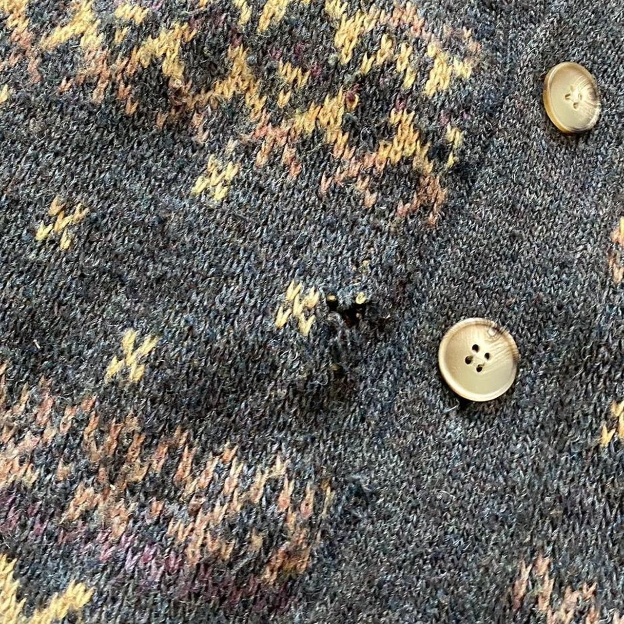 Other 90s Wool Retro Vintage Boxy Button patterned woolen Size S / US 4 / IT 40 - 4 Thumbnail