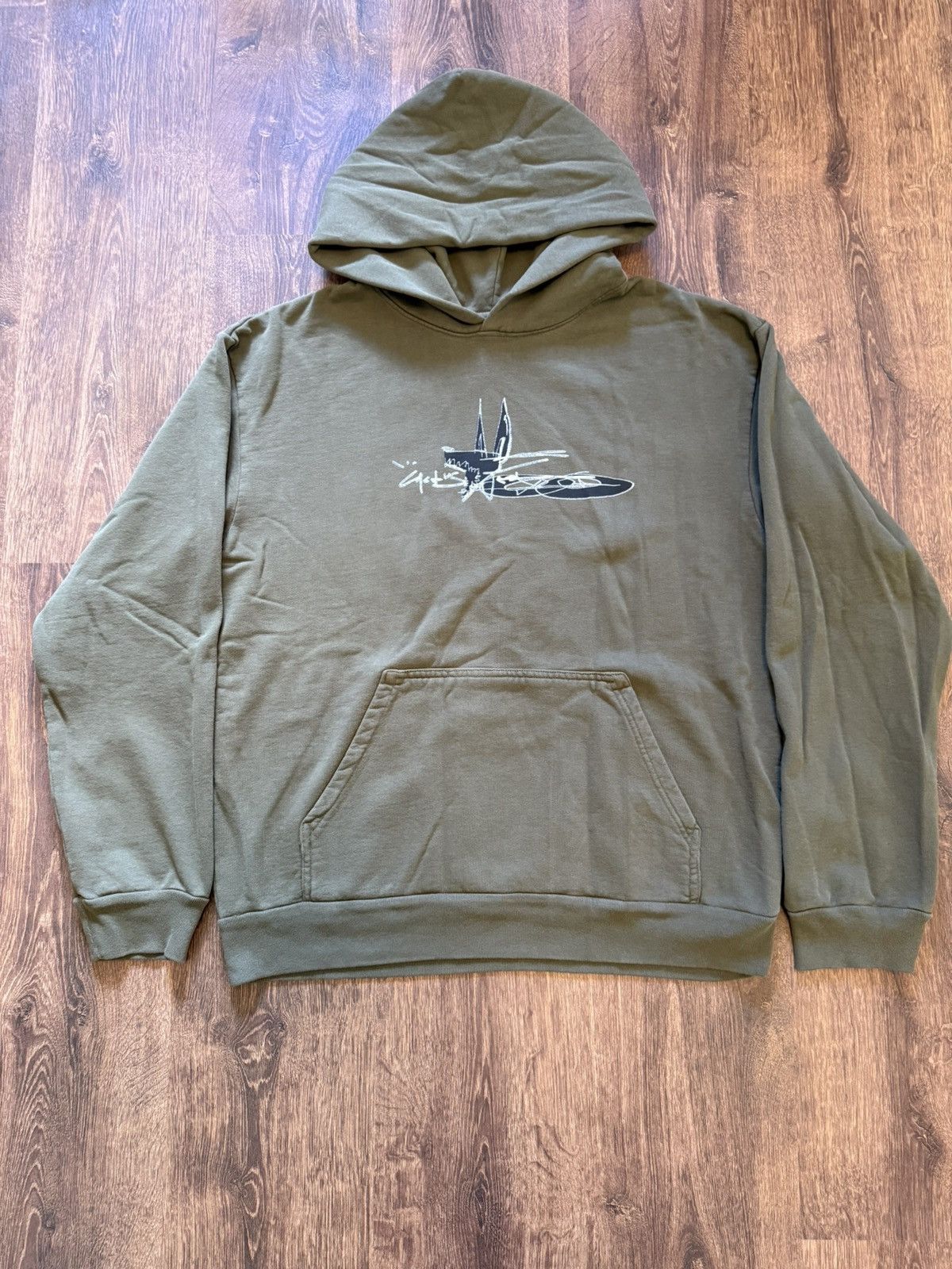 Travis Scott Travis Scott Scribble Hoodie Olive Size US L / EU 52-54 / 3 - 1 Thumbnail