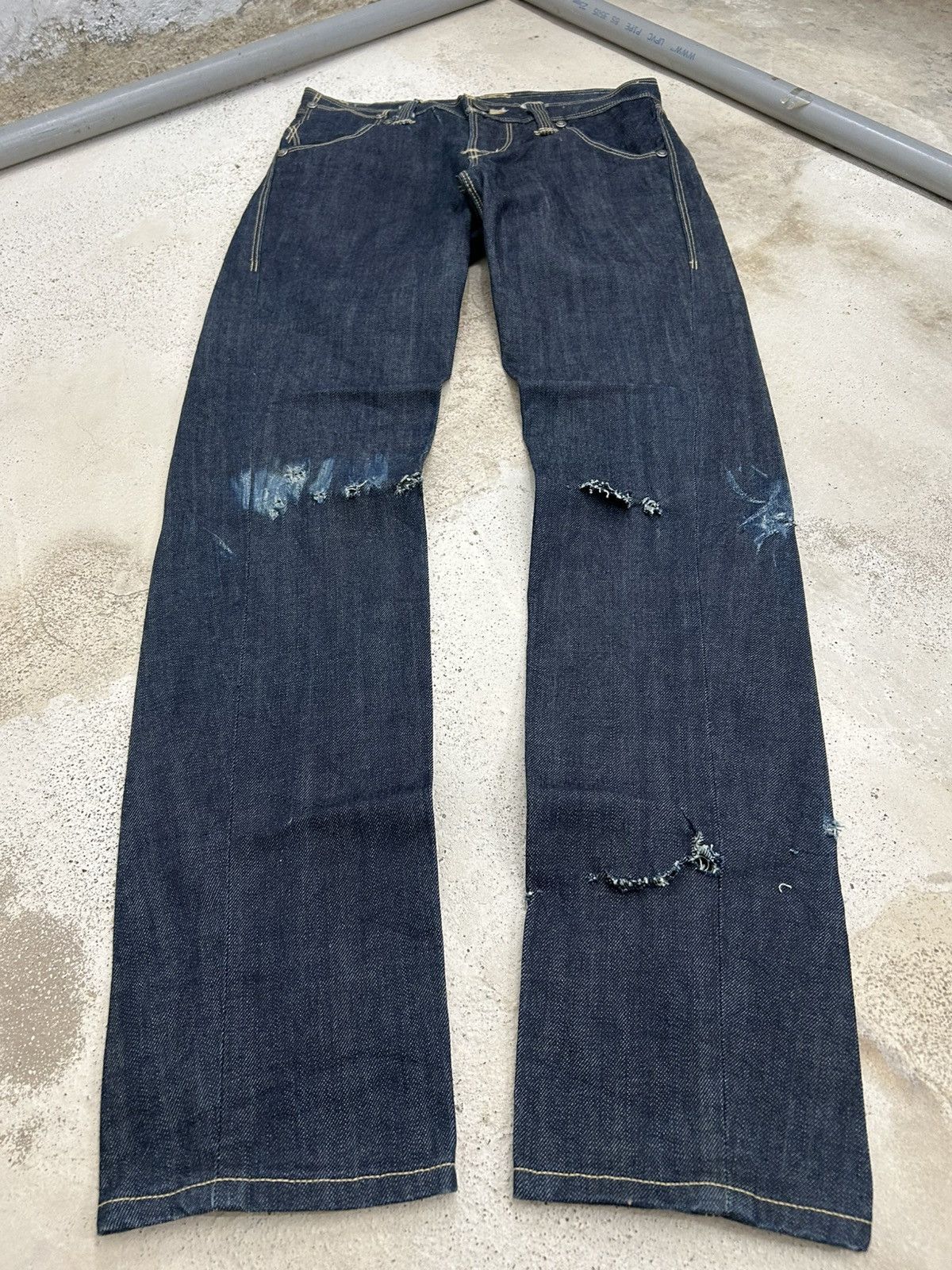 Levi's 90s Levis Engineered Jeans Ripped Jeans Indigo Colour Size US 29 - 2 Thumbnail