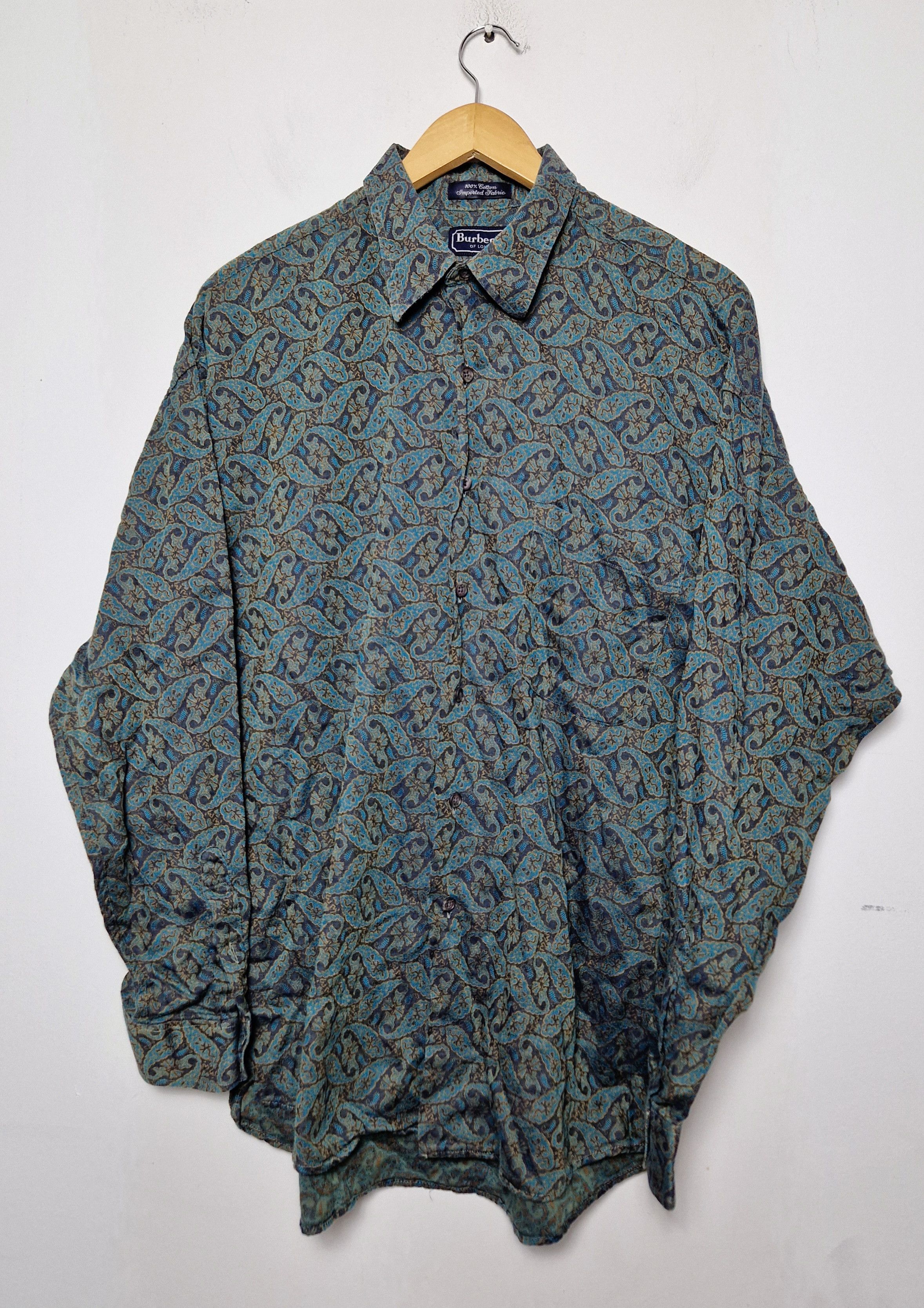 Burberry × Vintage Burberry vintage shirt Size US L / EU 52-54 / 3 - 1 Thumbnail