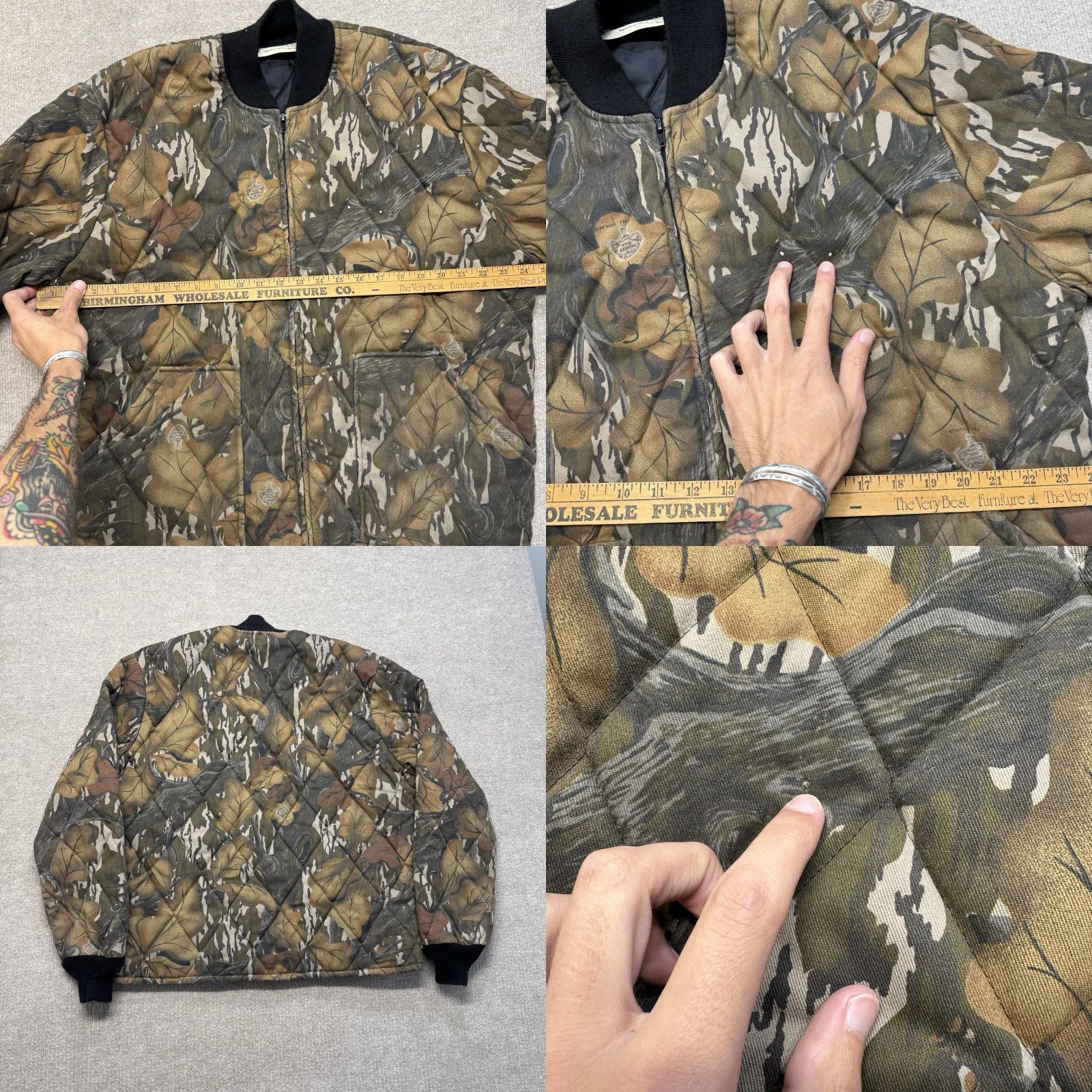 Vintage VINTAGE Mossy Oak Fall Foliage Bomber Jacket Mens L Camo Hunting 80s Tall Timber Size US L / EU 52-54 / 3 - 8 Thumbnail