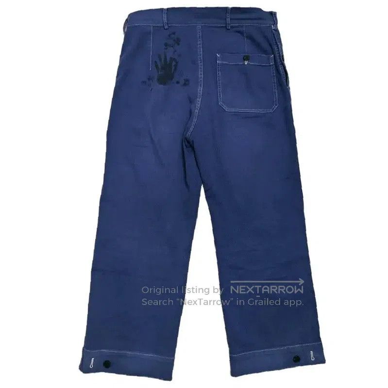 Dior Dior Blue Cotton Patterned Denim Pants . Size 31" - 2 Thumbnail