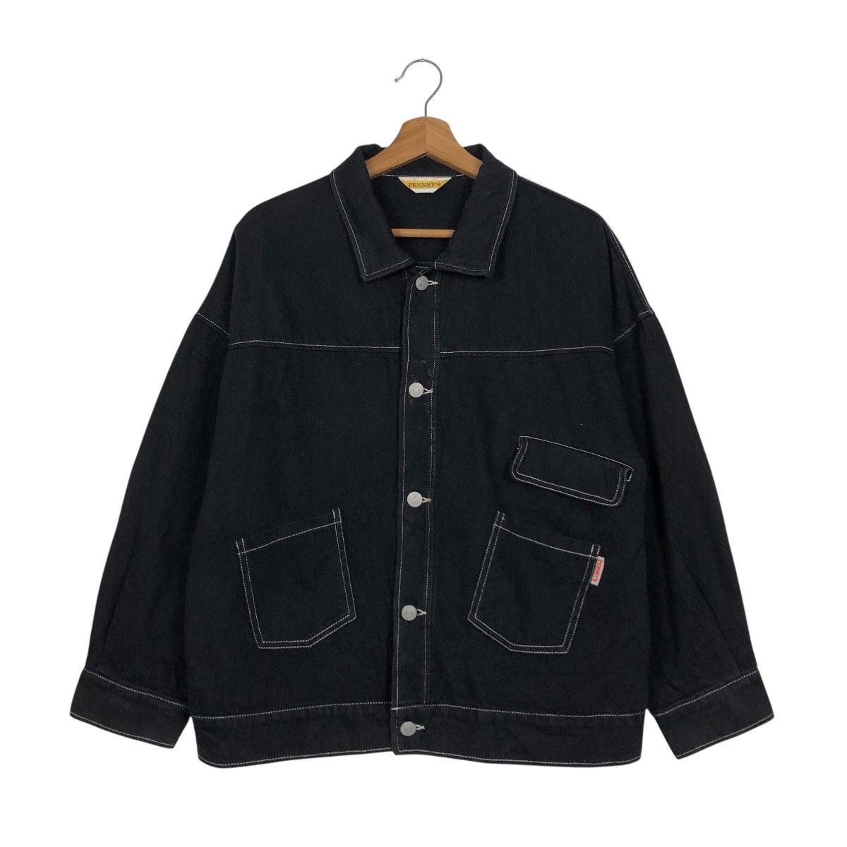 Japanese Brand 📌Vintage Biker Jacket Trucker Penny's Issey Miyake Size US M / EU 48-50 / 2 - 2 Thumbnail