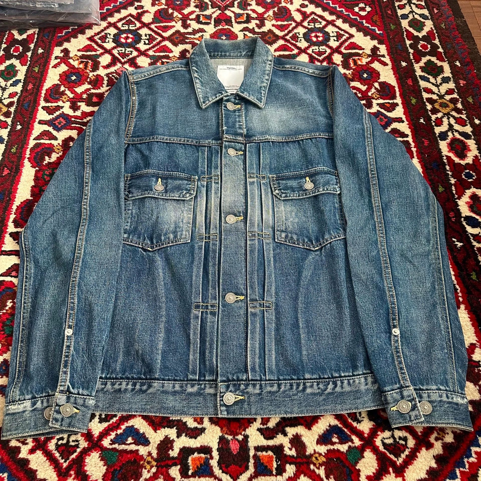 Visvim visvim 101 11aw snake skin yellow mud denim jacket 3 Size US L / EU 52-54 / 3 - 4 Thumbnail
