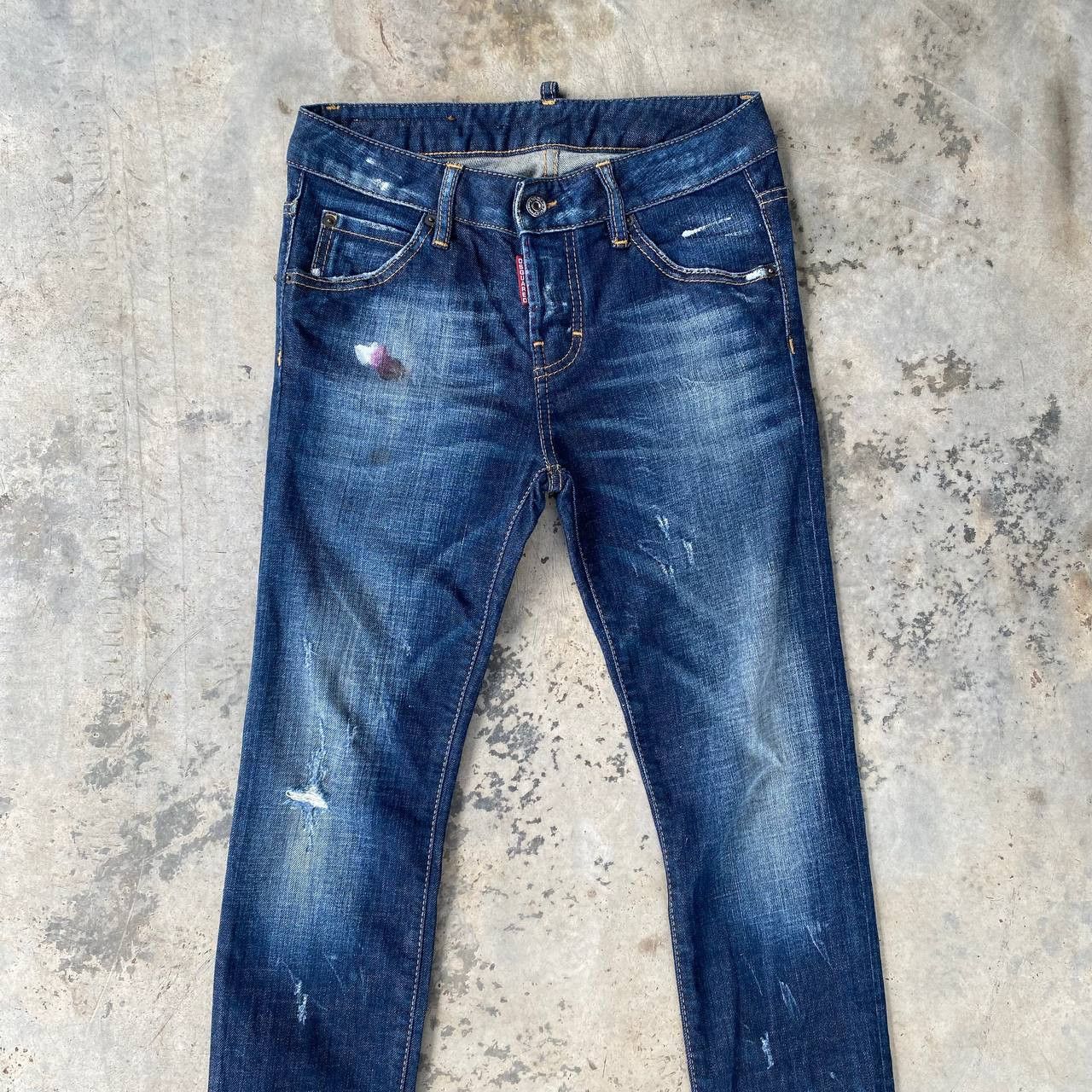Dsquared2 DSQUARED2 DISTRESSED PAINTED JEAN SIZE 36 MADE IN ITALY Size 30" / US 8 / IT 44 - 6 Thumbnail
