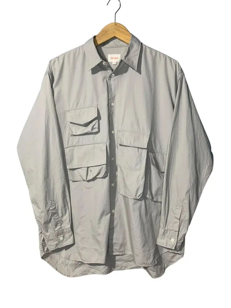 Beams Plus SS19 BEAMS 3D multi pocket cargo shirt tactical oversized Size US L / EU 52-54 / 3 - 1 Thumbnail