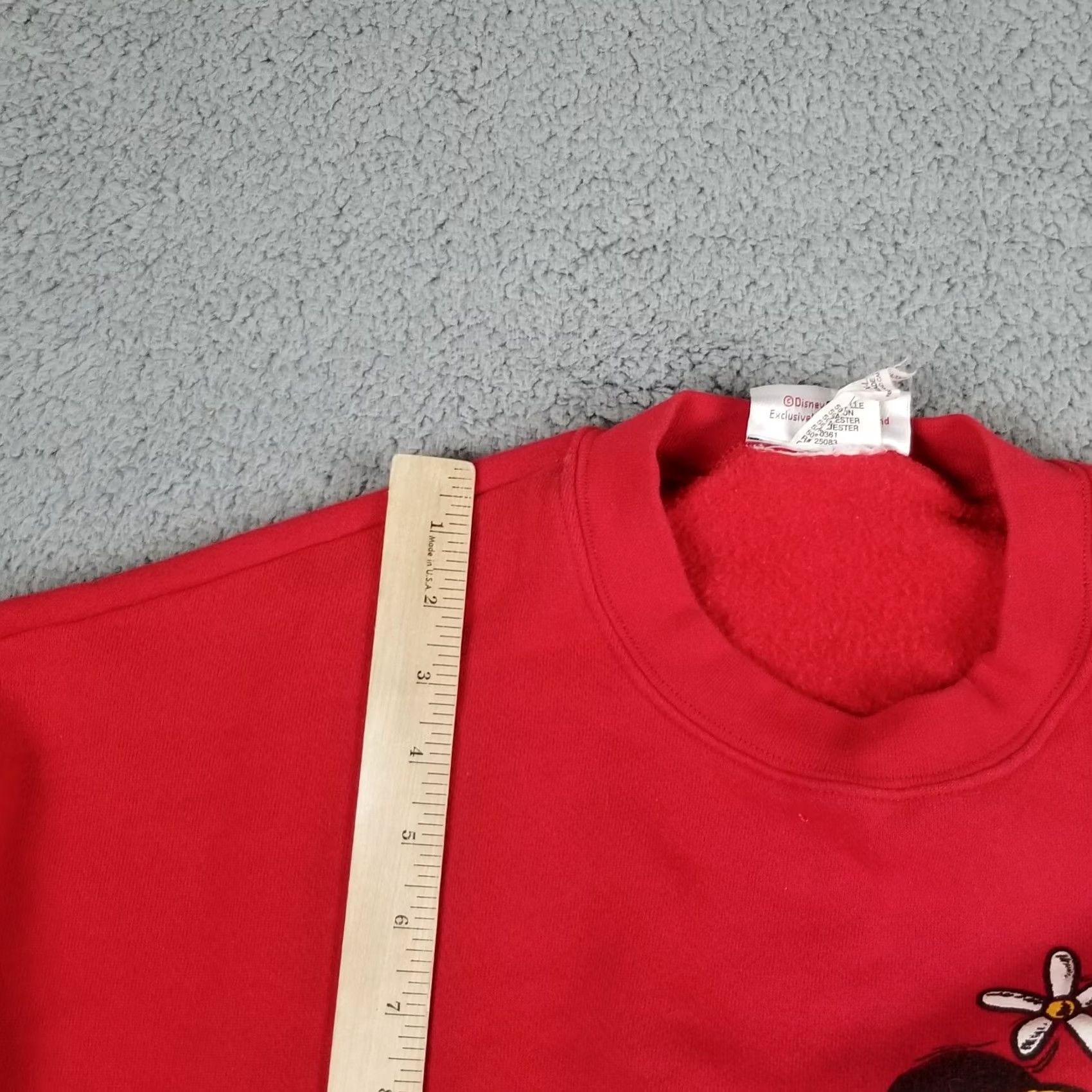 Disney Disney Minnie Mouse Character Sweatshirt XL Red Crewneck Unisex Adults 80s 90s Vintage Cotton Blend Graphic Print Pullover Sweatshirt Size XL / US 12-14 / IT 48-50 - 5 Thumbnail