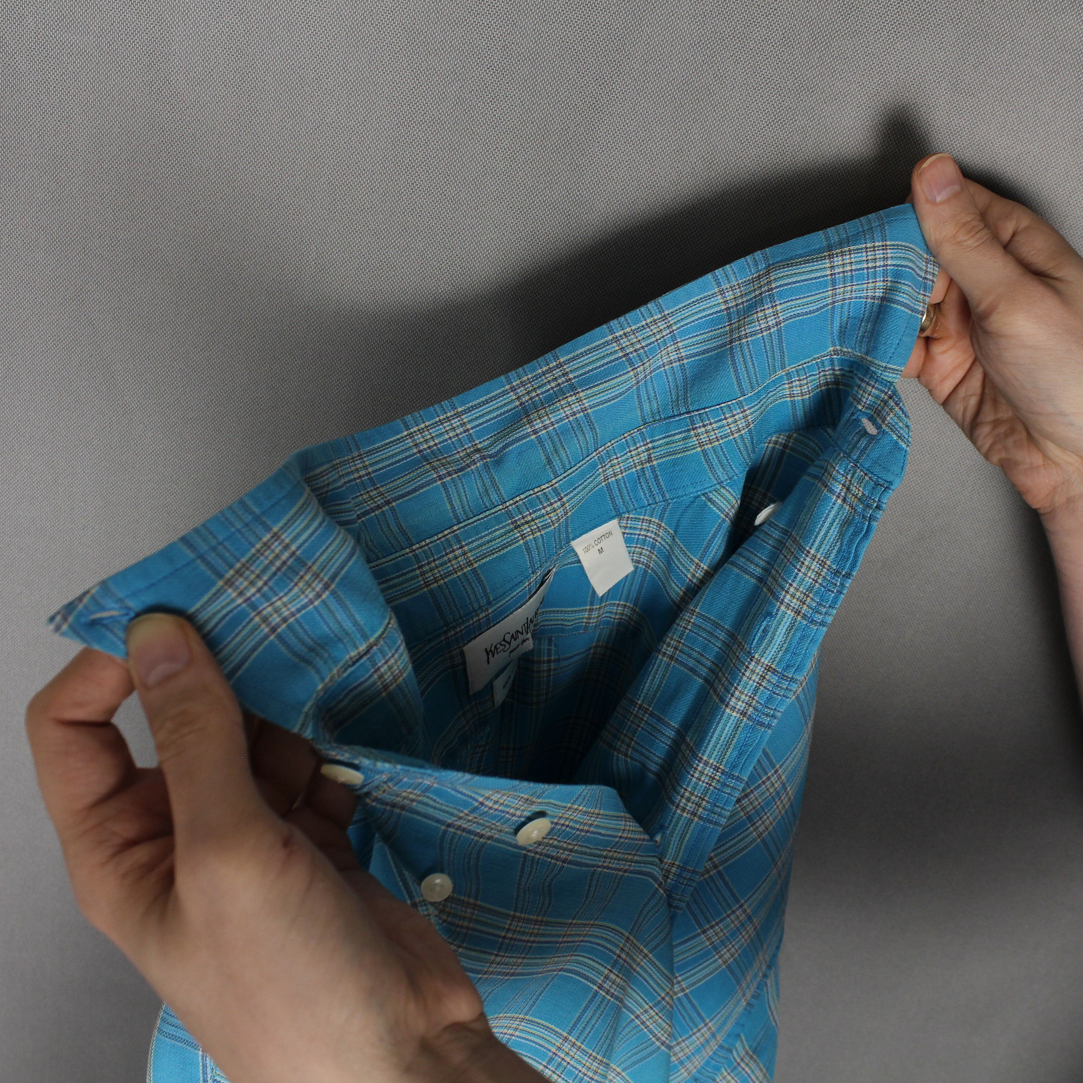 Yves Saint Laurent YSL Yves Saint Laurent Short Sleeve Shirt Size XL Size US M / EU 48-50 / 2 - 10 Thumbnail