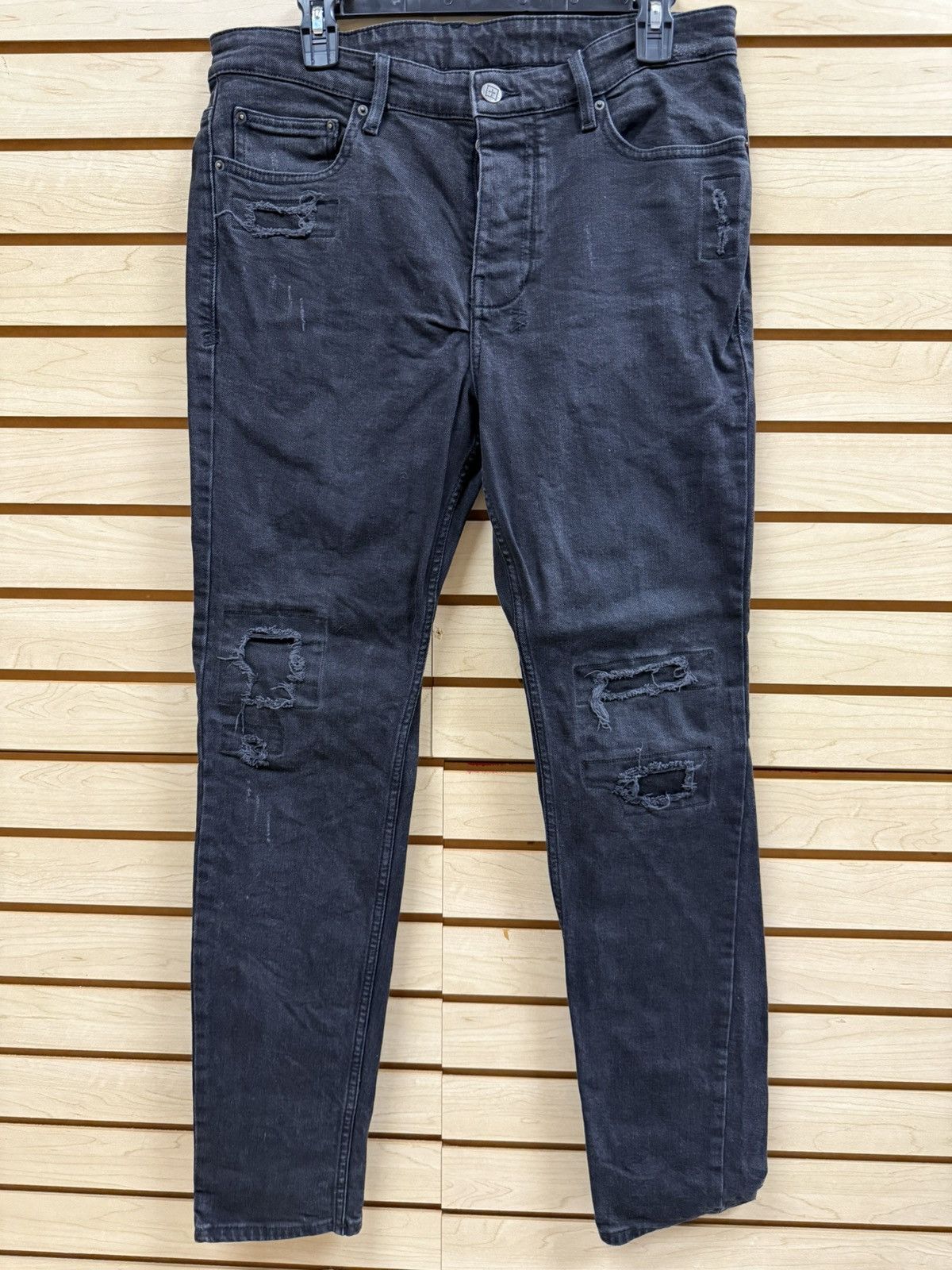 Ksubi KSUBI ALL BLACK CHITCH JEANS Size US 33 - 1 Thumbnail