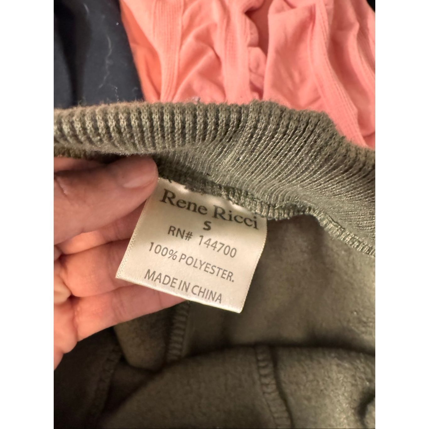 Other Rene Ricci Olive Green Joggers Sweatpants Women’s Size S Cozy Fleece Lined Size 26" / US 2 / IT 38 - 4 Thumbnail