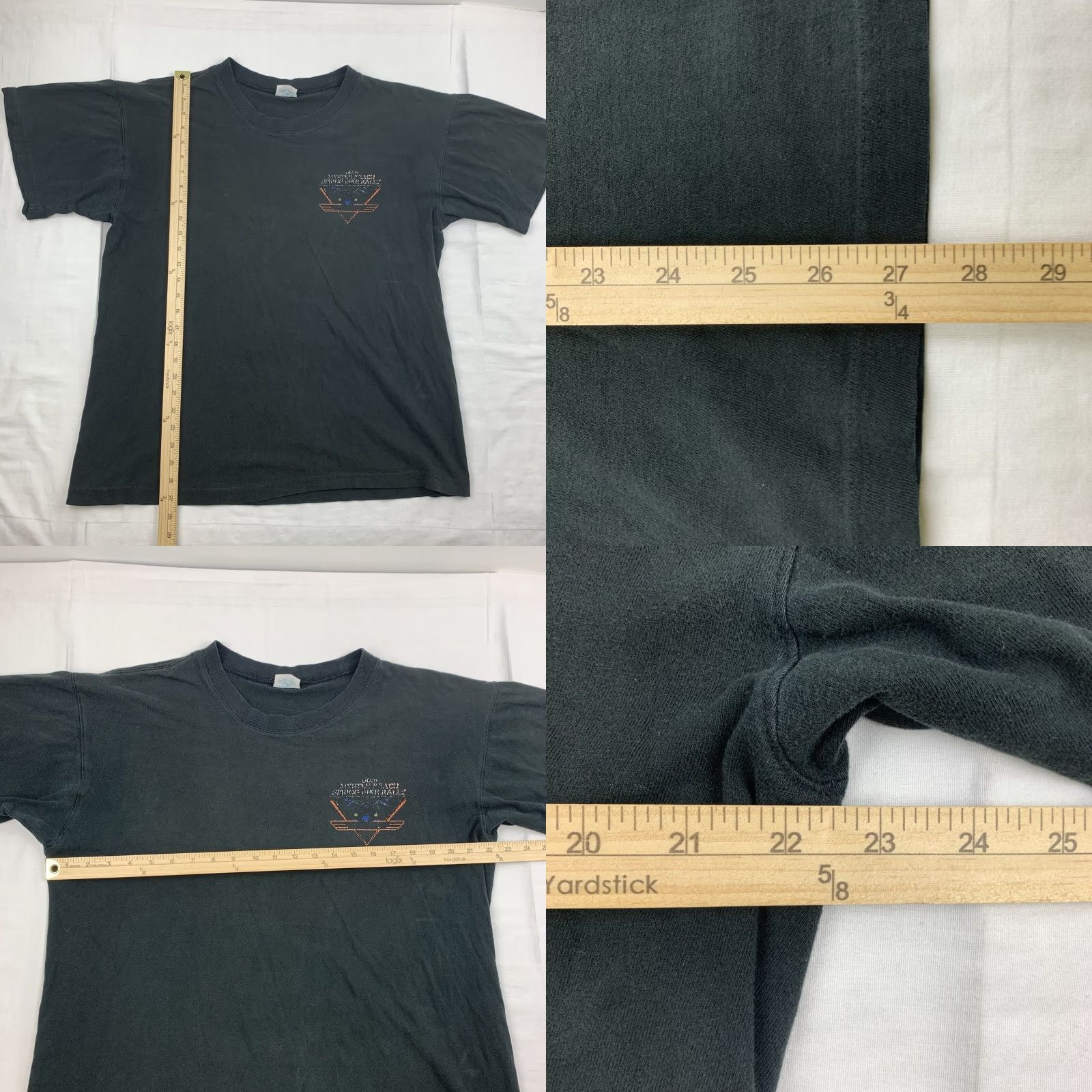 Thrasher VINTAGE Myrtle Beach Spring Bike Rally T Shirt Adult Large Black 2000 Thrashed Size US L / EU 52-54 / 3 - 8 Thumbnail