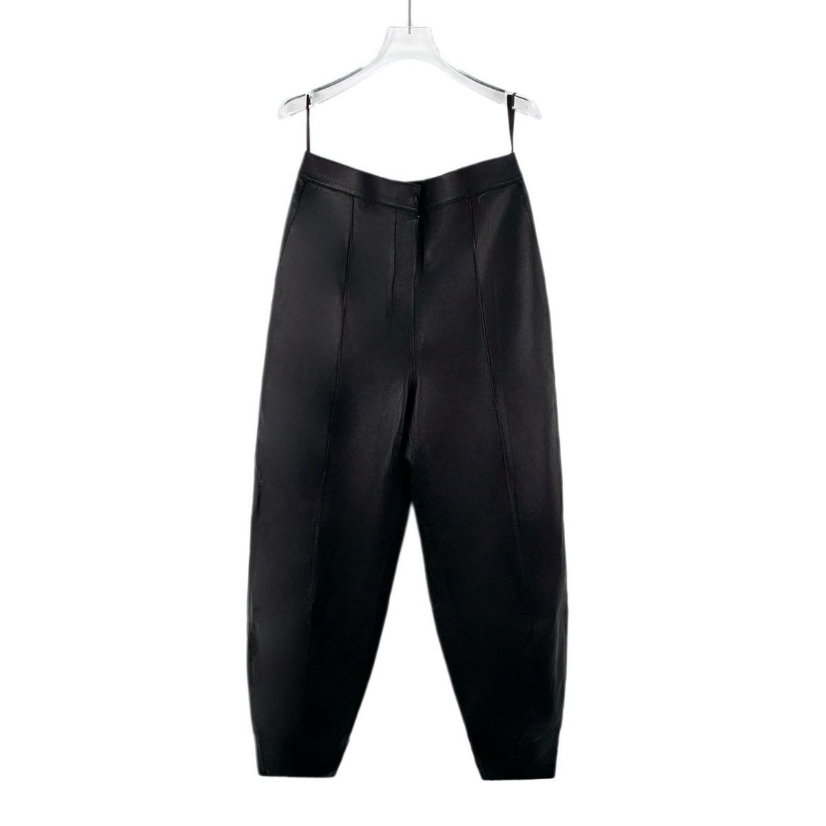 Loewe Loewe Black Casual Leather Pants K26WX Size 26" / US 2 / IT 38 - 1 Thumbnail