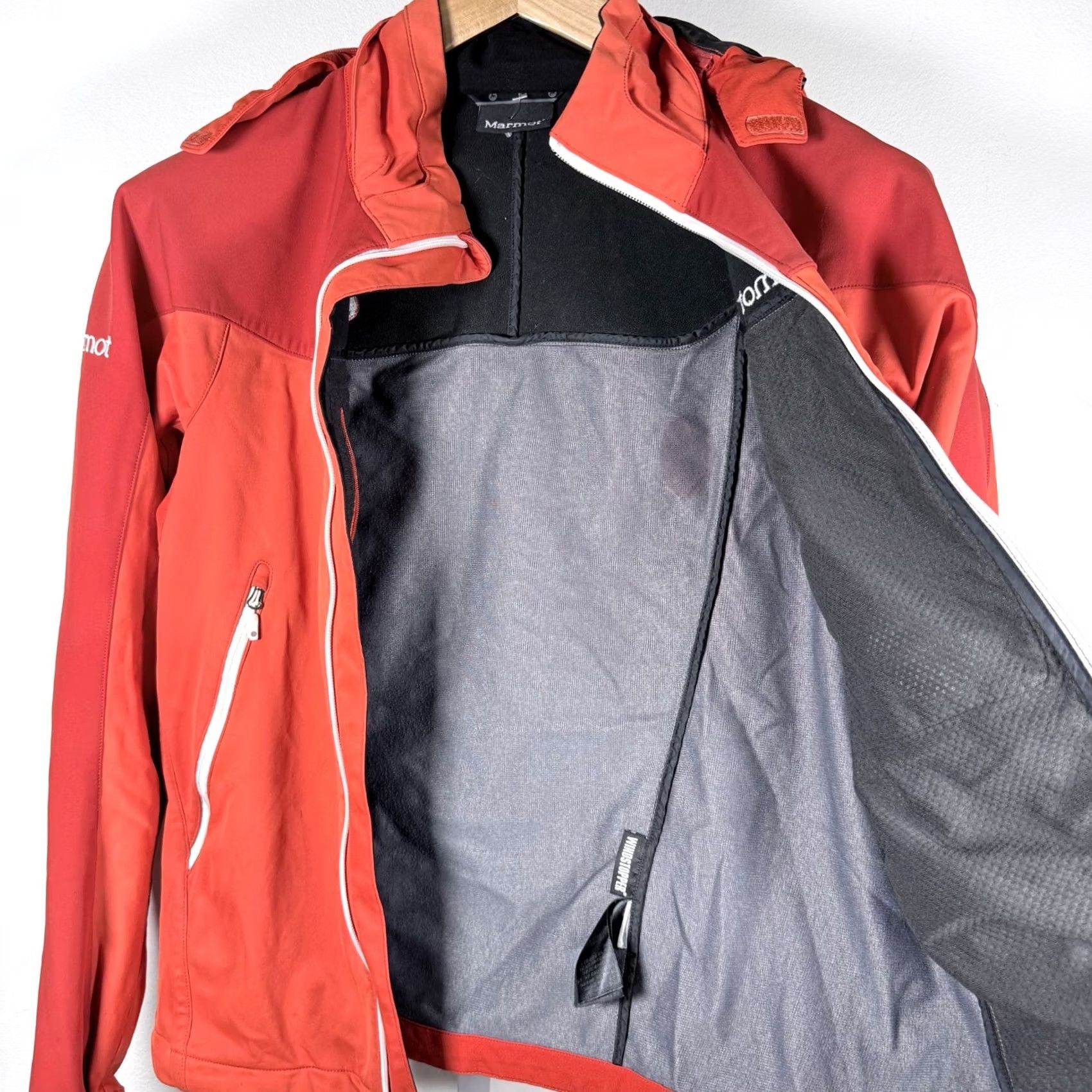 Marmot Marmot Gore Windstopper Full Zip Jacket Women's Red Orange Hiking Size S Size S / US 4 / IT 40 - 4 Thumbnail