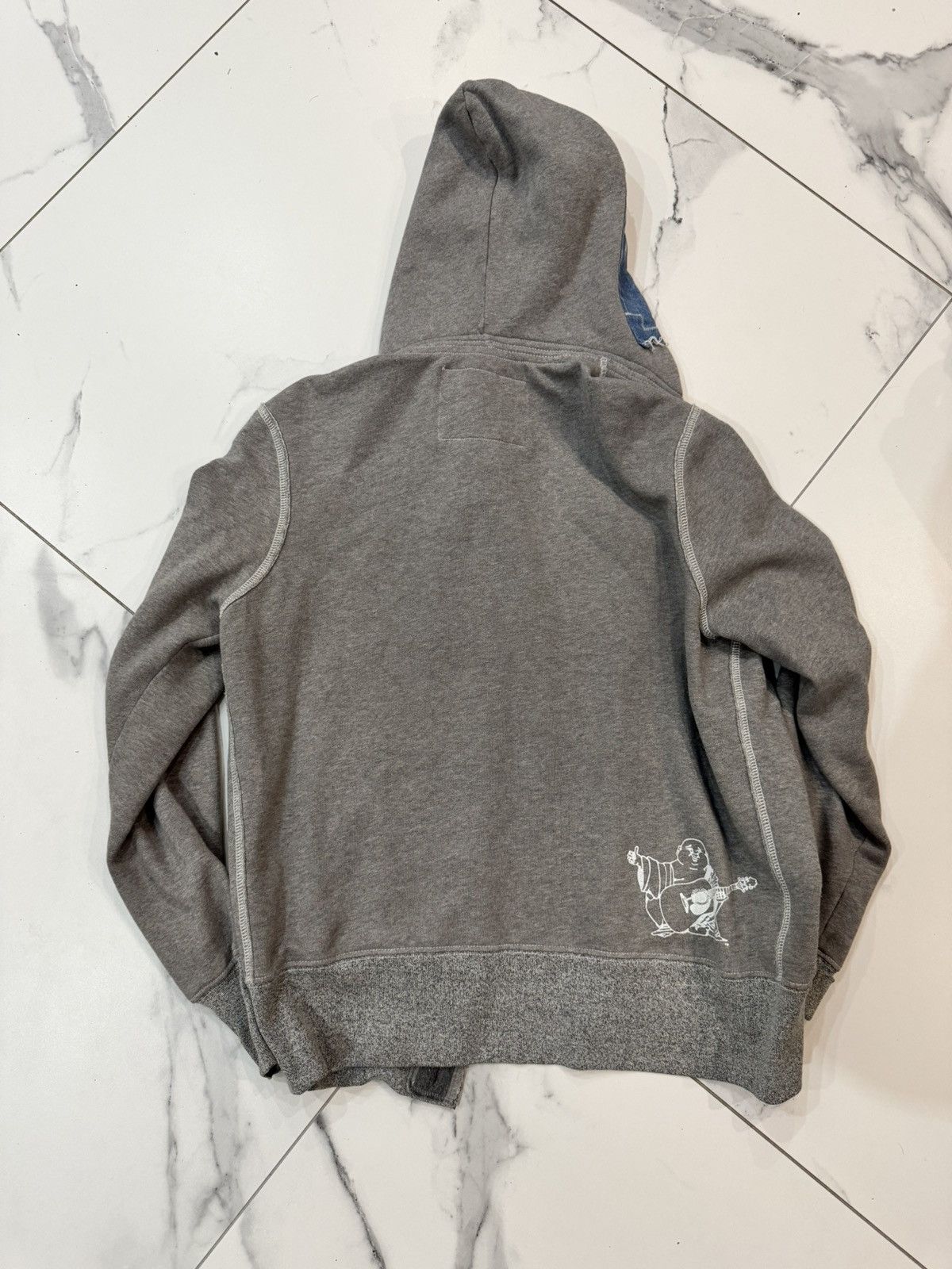 True Religion Vintage True Religion Hoodie Button up Big Logo Japan Y2K Size US L / EU 52-54 / 3 - 2 Thumbnail