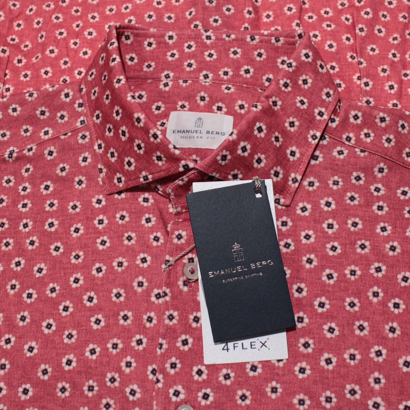 Emanuel Berg New with tags Shirt Size XL US In Red