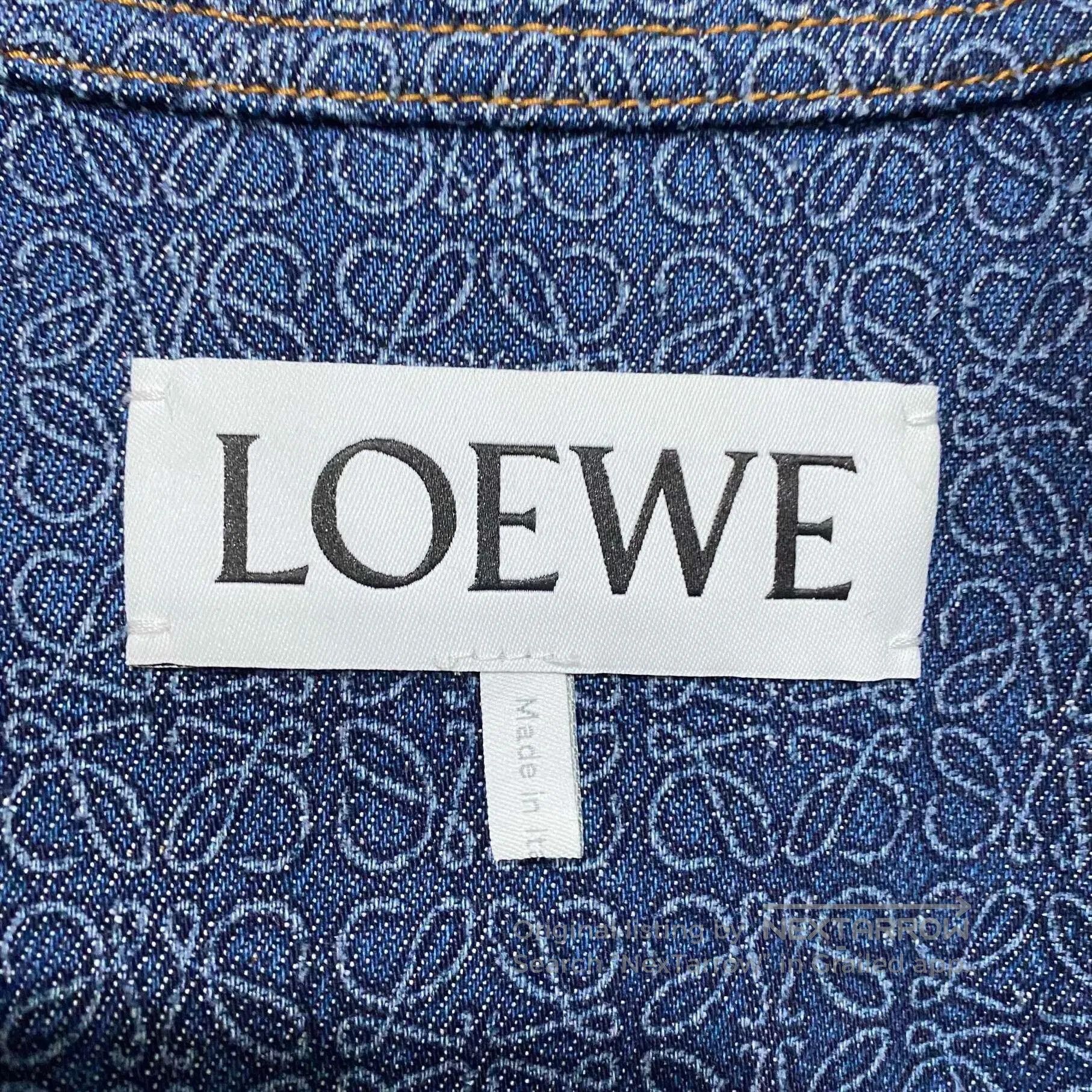 Loewe patterned denim jacket with logo detail. Size US S / EU 44-46 / 1 - 4 Thumbnail