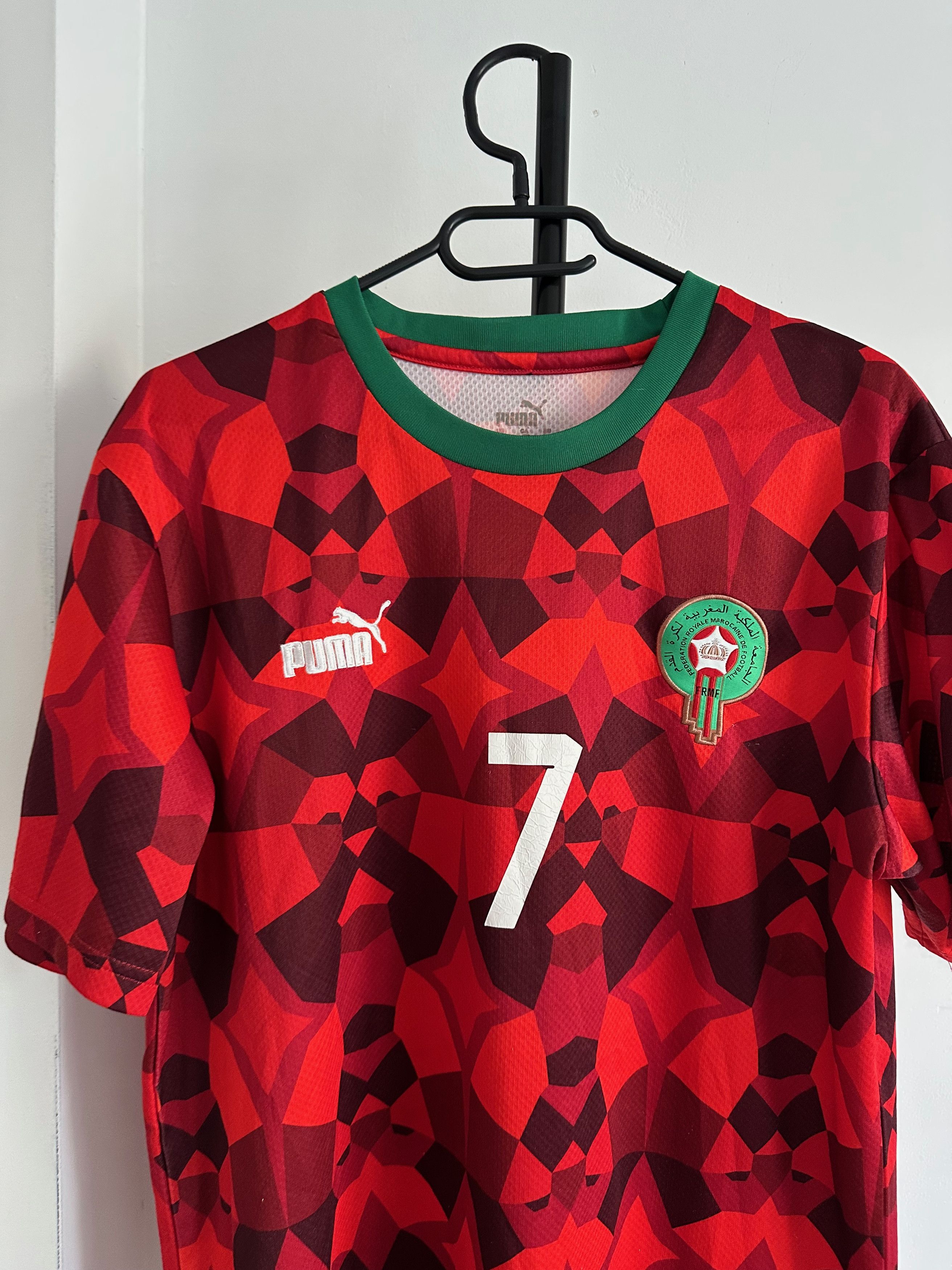 Puma 2023 Morocco Puma Home #7 Ziyech soccer football jersey Size US XL / EU 56 / 4 - 3 Thumbnail