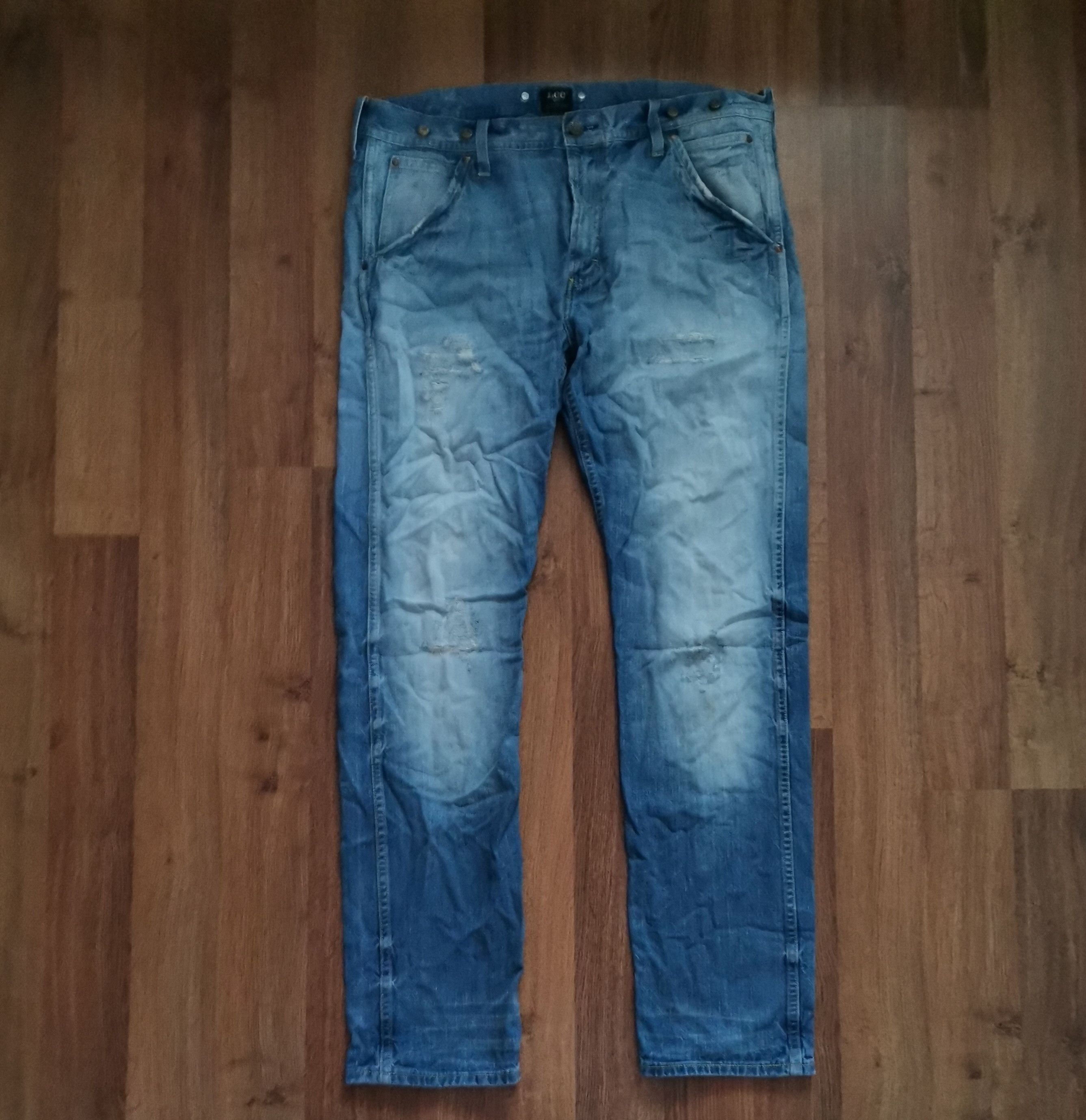 Lee Vintage Lee 101 Distressed Jeans Size US 36 / EU 52 - 1 Thumbnail