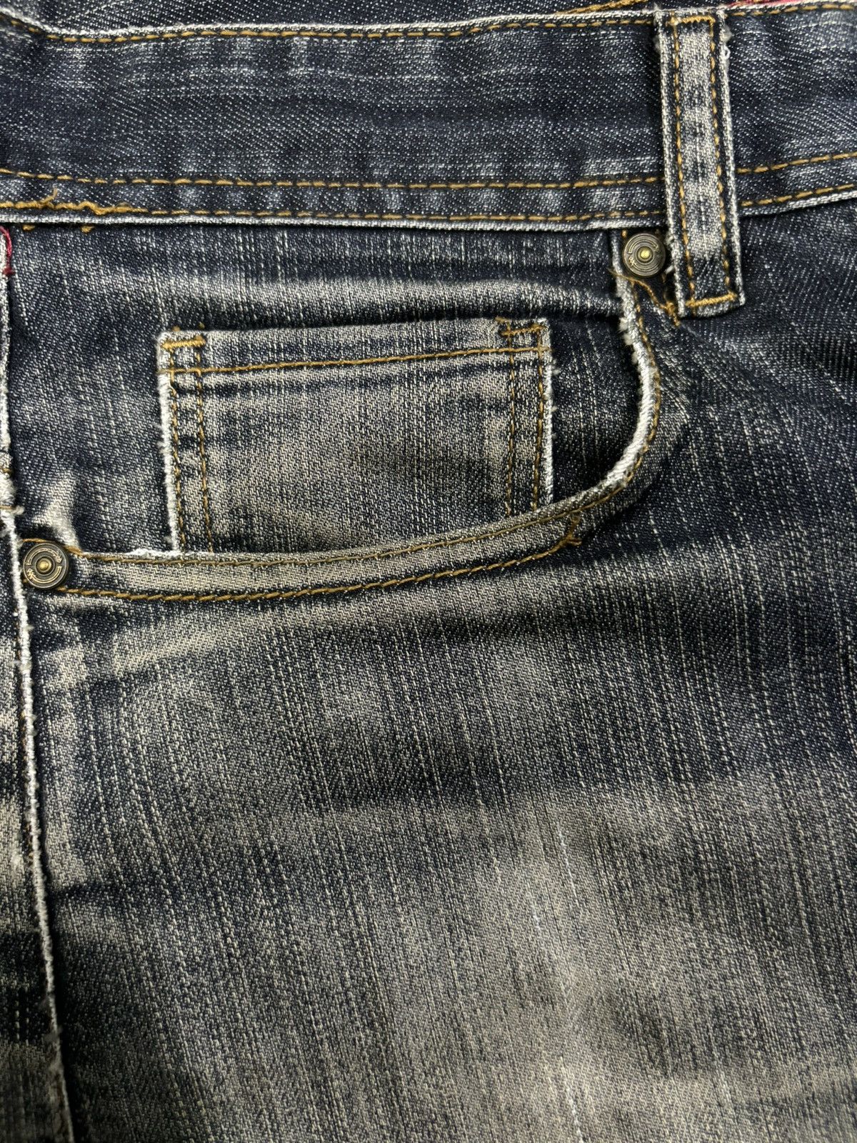 Element Vintage Element Faded Slim Straight Curved Distressed Jeans Size US 31 - 5 Thumbnail