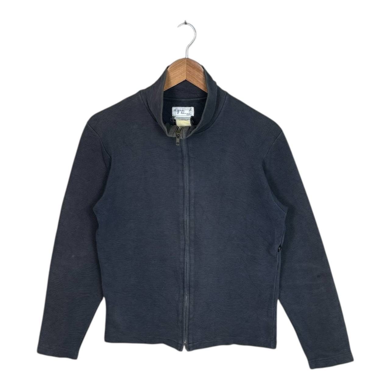 agnes b. Agnes B Full Zipper Sweater Light Jacket Grey Size US S / EU 44-46 / 1 - 1 Thumbnail