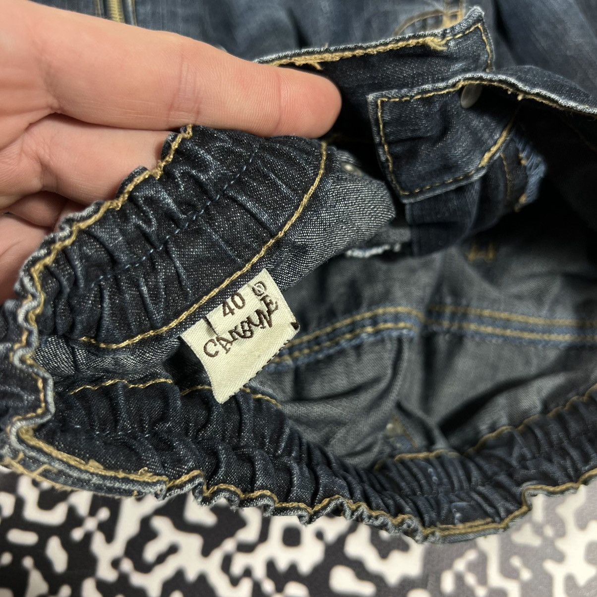 Japanese Brand Vintage Y2K Japanese Wide Baggy Jeans Skate Sk8 Jnco Style Size 25" / US 0 / IT 36 - 14 Thumbnail