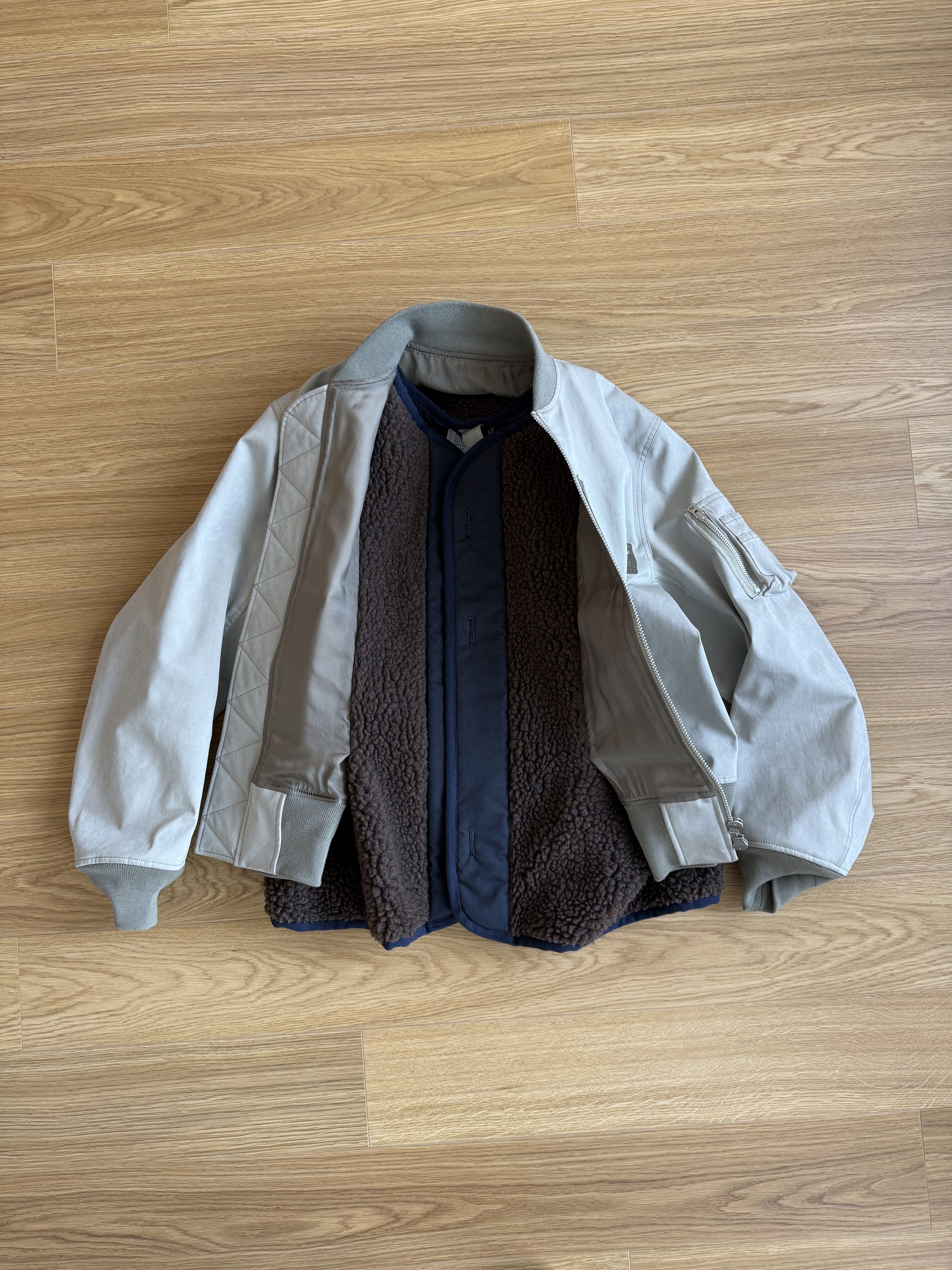 Sacai Sacai Faux Suede Bomber Jacket Size US M / EU 48-50 / 2 - 3 Thumbnail