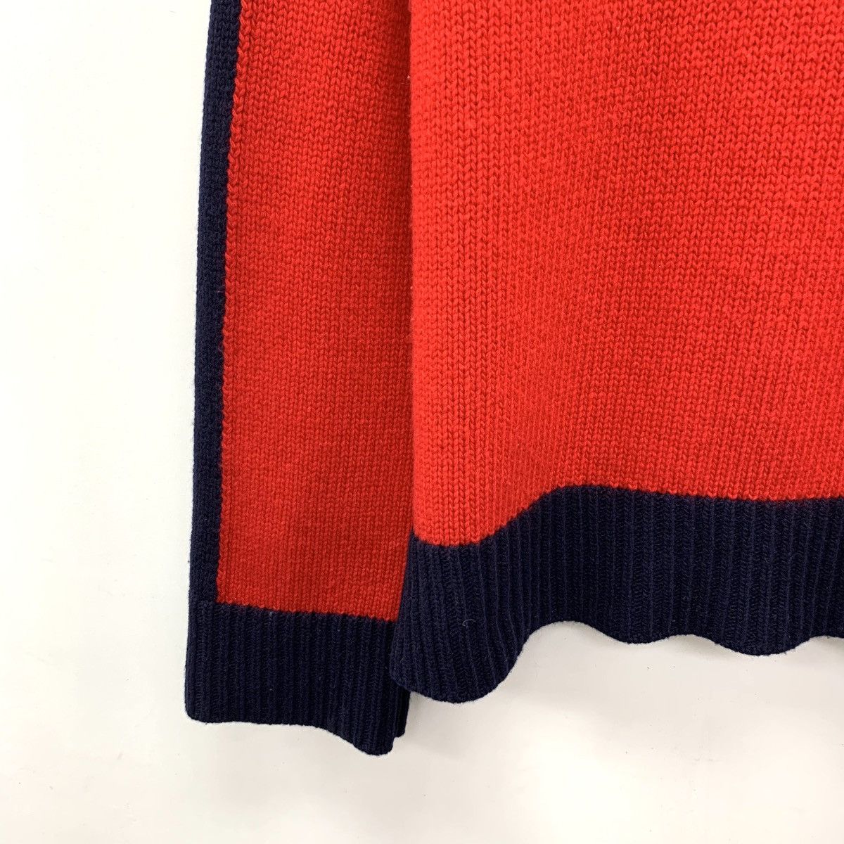 Dior Dior Red Letter Intarsia Wool Long Sleeve Knit Sweater K26WX Size XS / US 0-2 / IT 36-38 - 4 Thumbnail