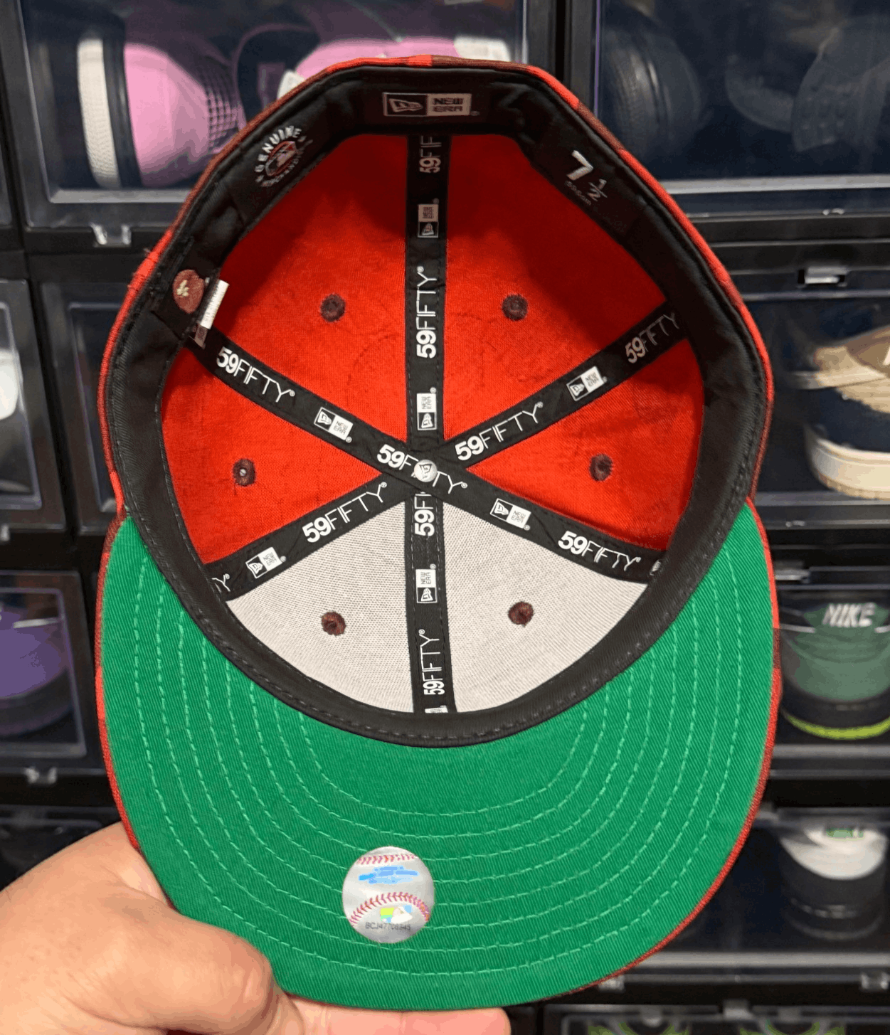 Bape BAPE x MLB New Era 59Fifty Fitted Cap Angels Camo Red 7 1/2 Size ONE SIZE - 7 Thumbnail