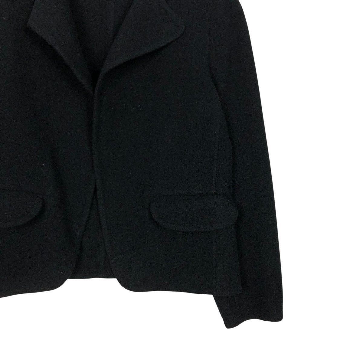 Jil Sander 🔥RICH BLACK CROPPED WOOL JACKET BIKER JILL SANDER J+ UNIQLO Size L / US 10 / IT 46 - 7 Thumbnail