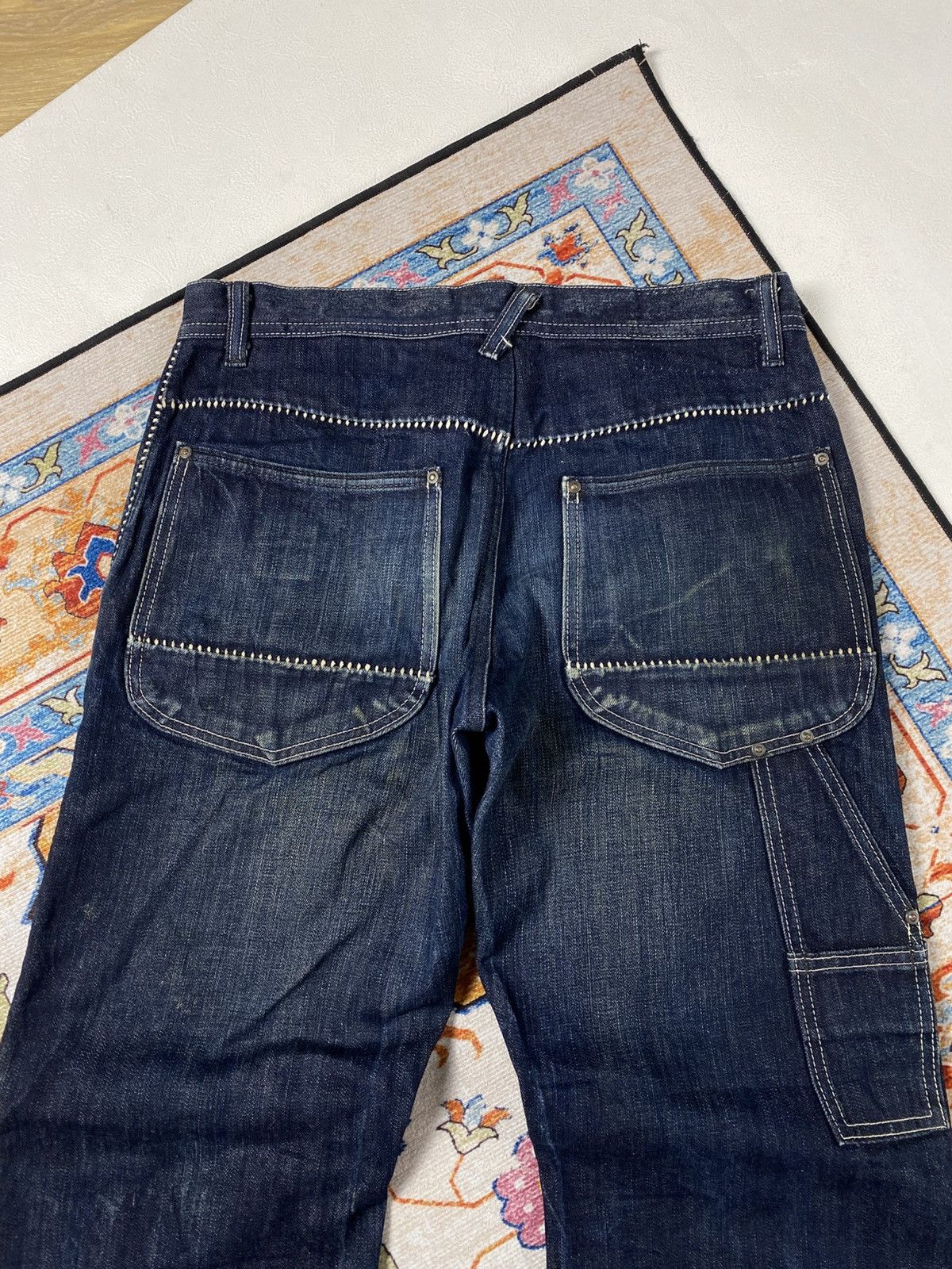 Japanese Brand One gravity selvedge carpenter jeans Size US 32 / EU 48 - 11 Thumbnail