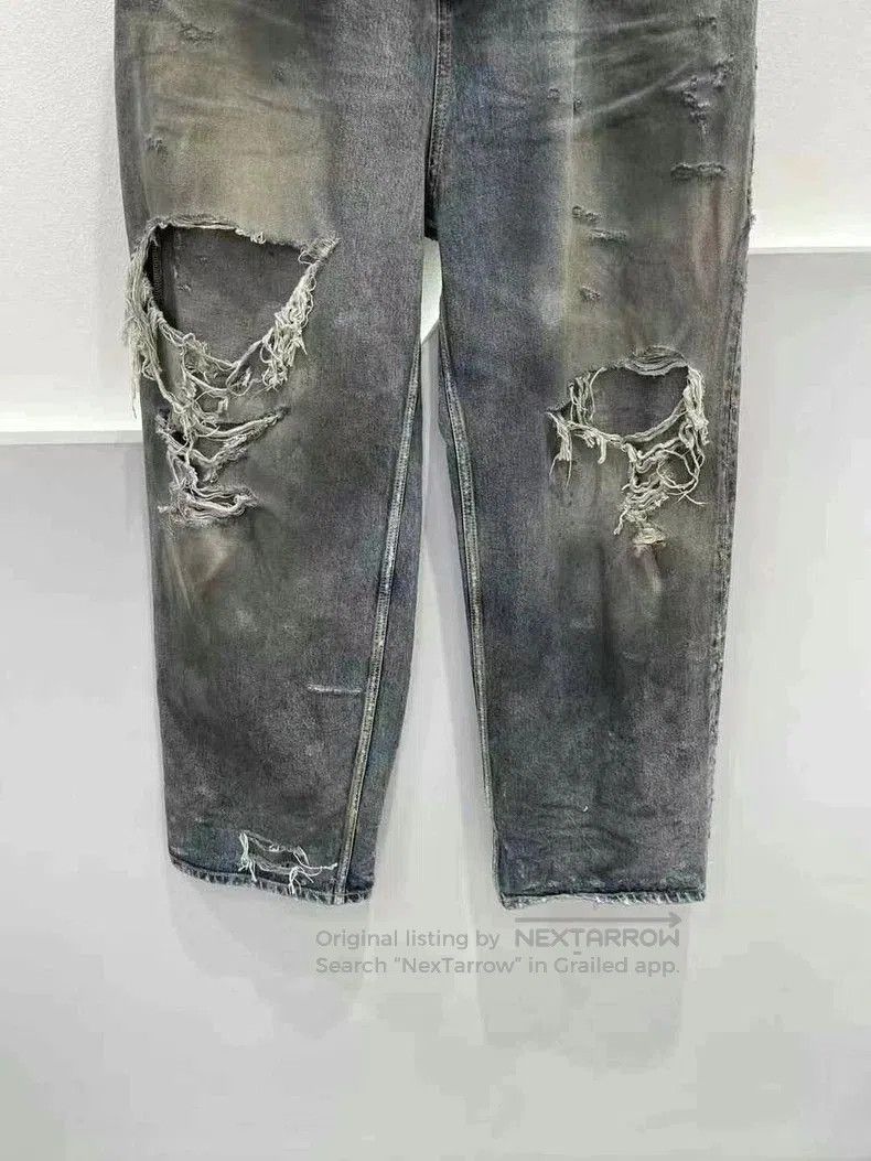 Balenciaga Balenciaga ice blue knife cuts jeans. Size US 28 / EU 44 - 4 Thumbnail