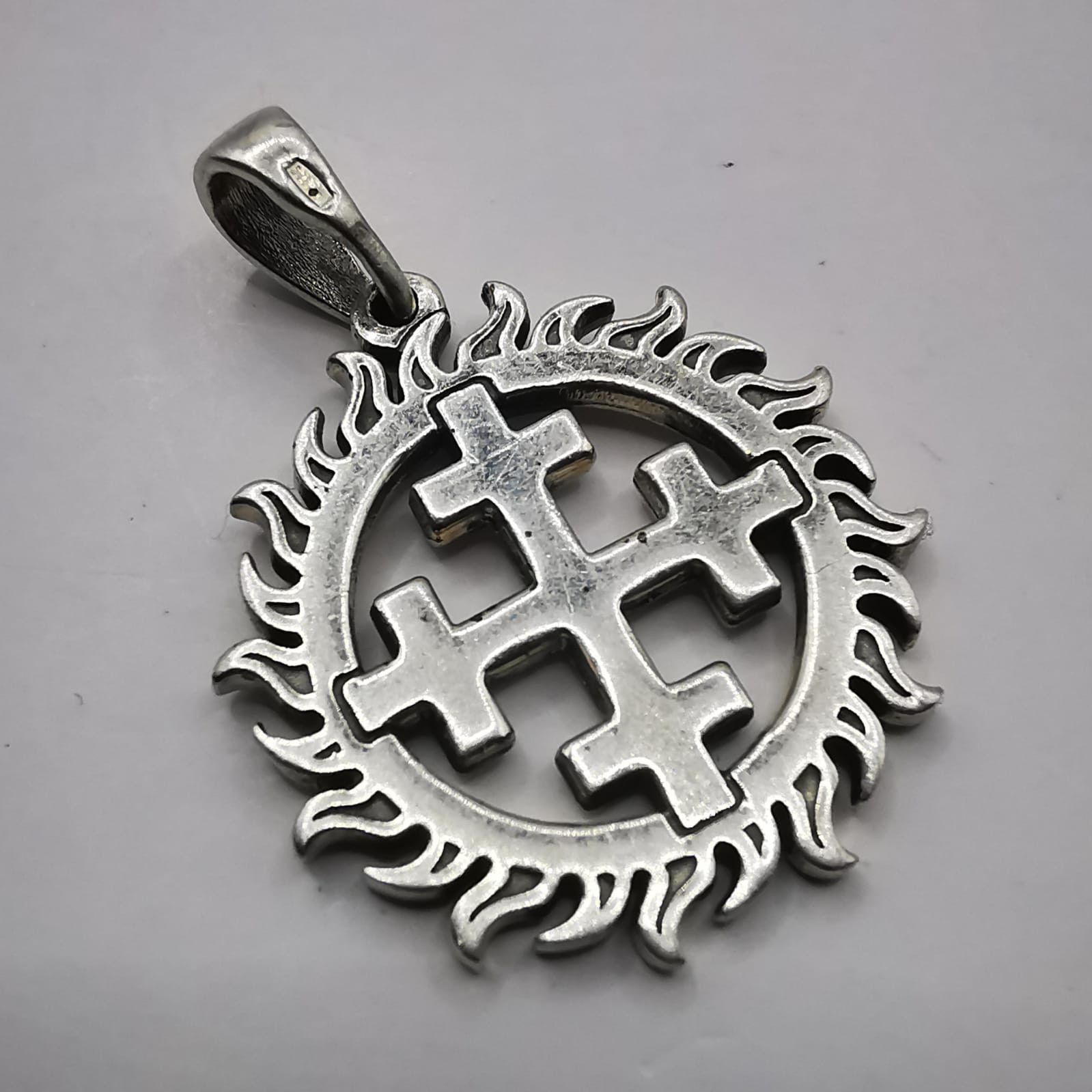Sterling Silver Vintage Pendant "Amulet " 925 Sterling Silver Jewelry, 6,03g Size ONE SIZE - 3 Thumbnail
