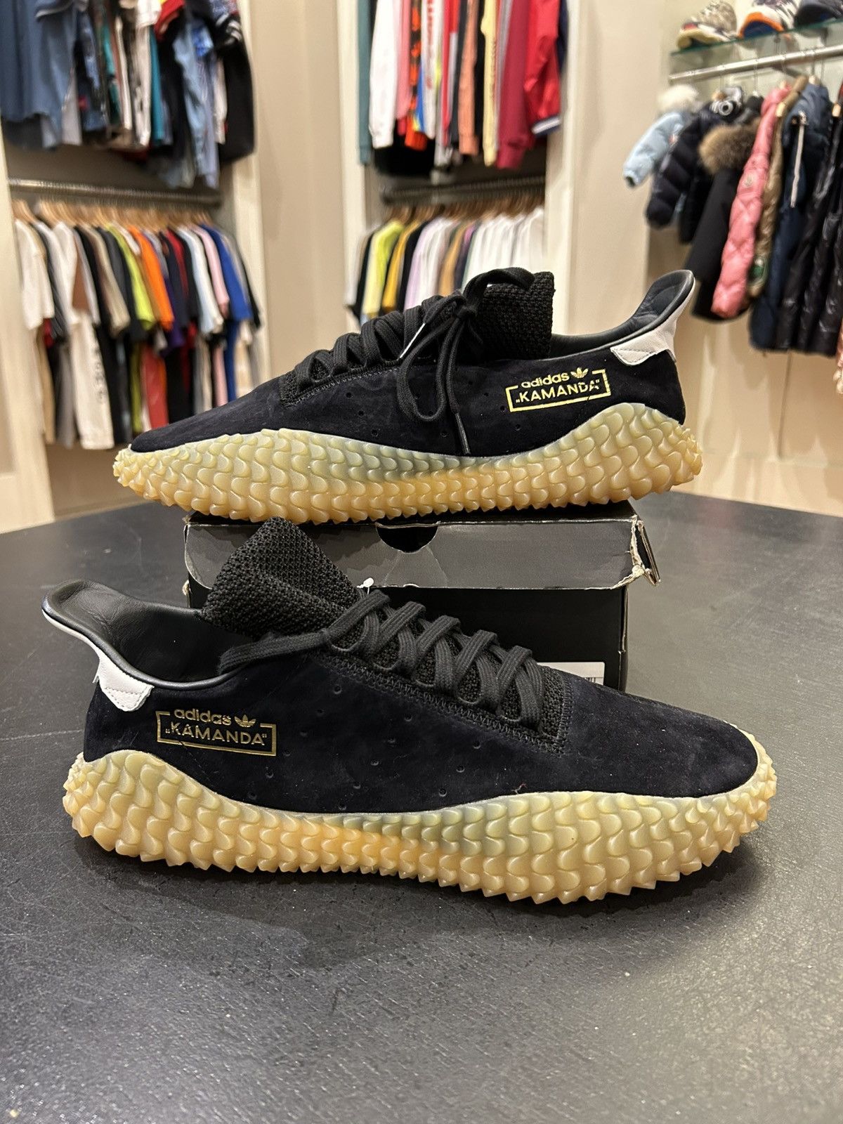 Adidas Adidas Kamanda Black Gum Size US 11 / EU 44 - 1 Thumbnail