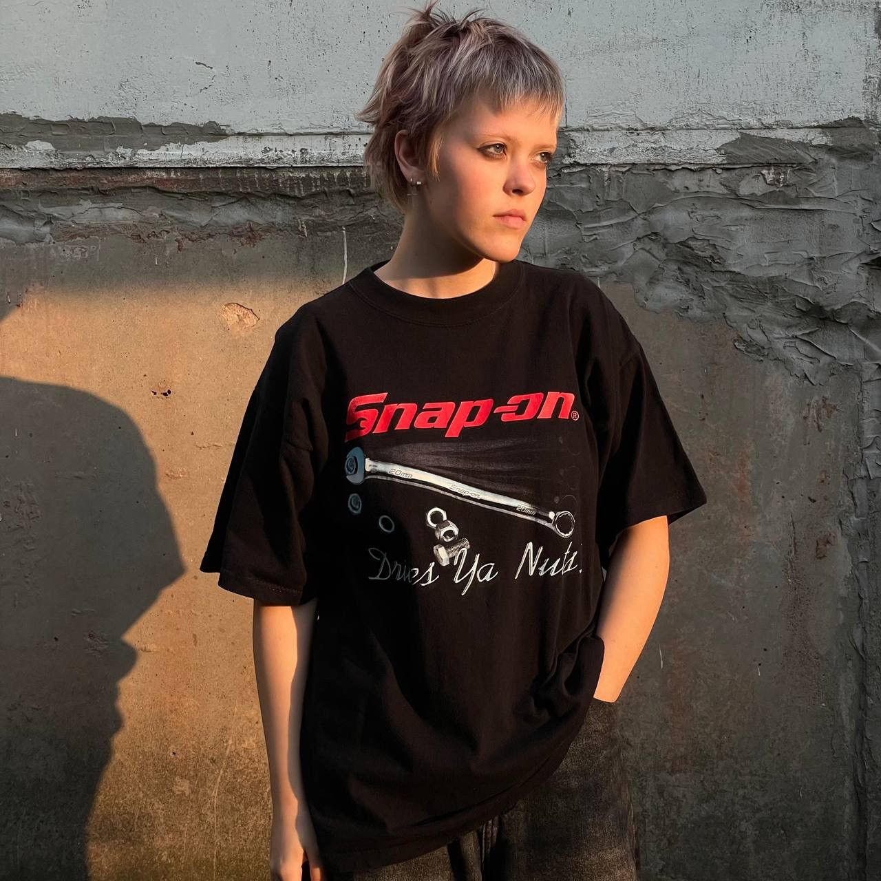 Vintage Vintage T-shirts Snap-ON Big Logo Drivers Y2K Style USA 00s Size US L / EU 52-54 / 3 - 1 Thumbnail