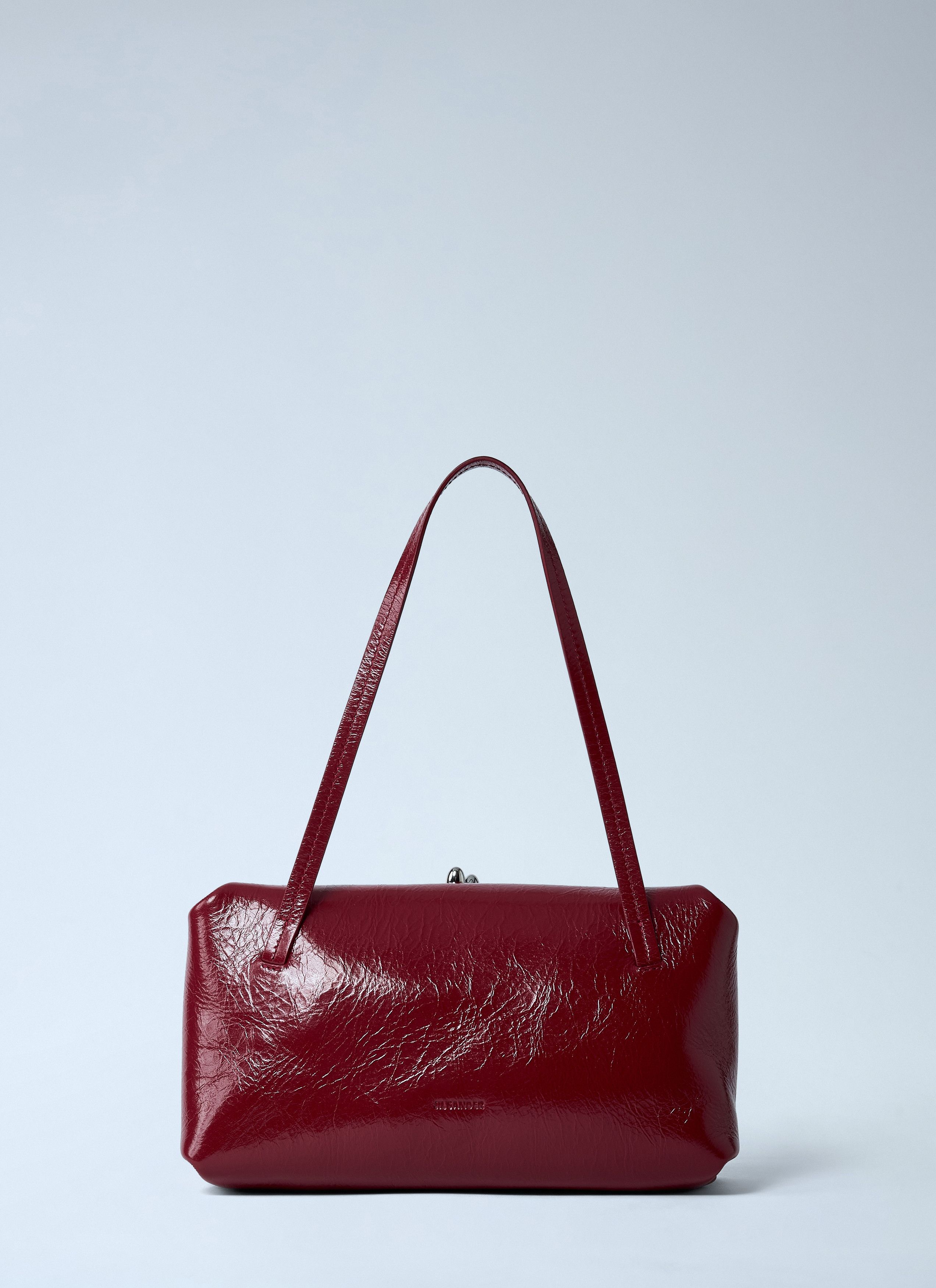 Jil Sander Peach Leather Small Knot Handle Handbag | Grailed