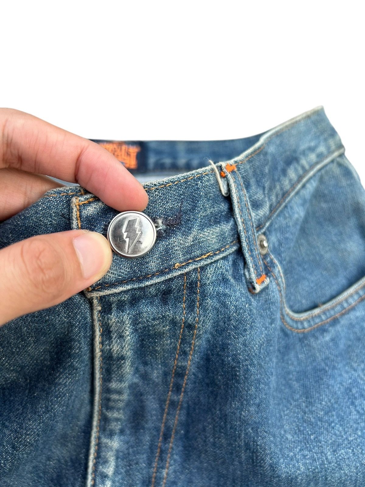 W&LT W&LT kiss The Future Distressed Denim Jeans Size US 32 / EU 48 - 4 Thumbnail