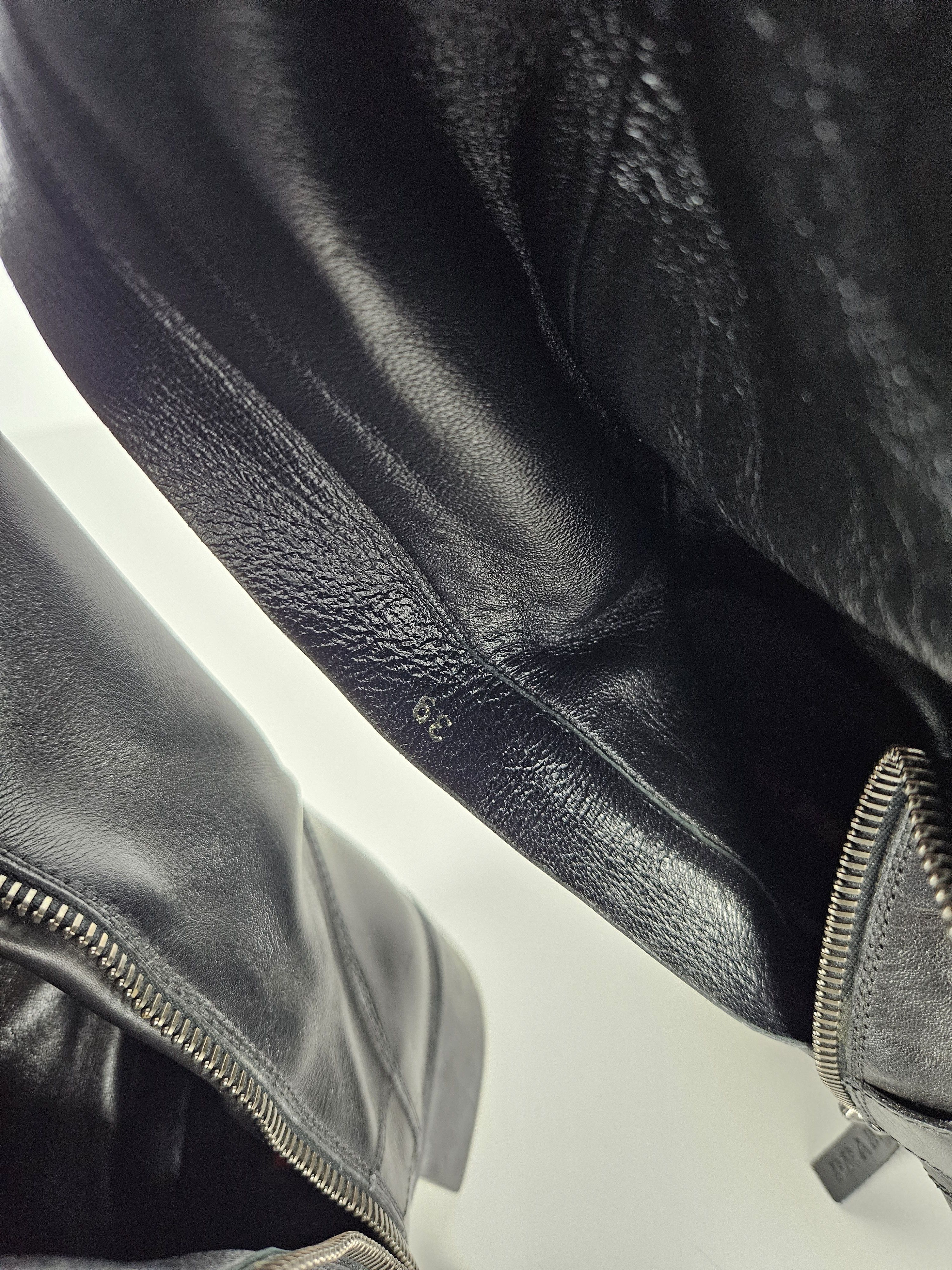 Prada Archive Prada leather buckled riding boots Size US 9 / IT 39 - 15 Thumbnail