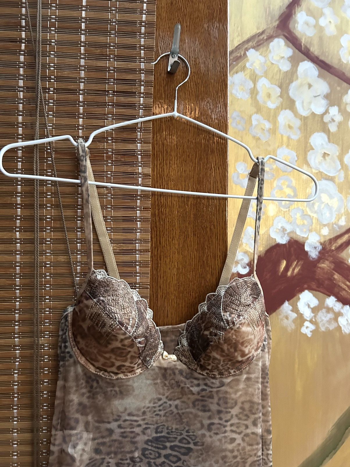 Pierre Cardin Vintage Pierre Cardin Sheer Leopard Print Slip Dress Bustier Size S / US 4 / IT 40 - 4 Thumbnail