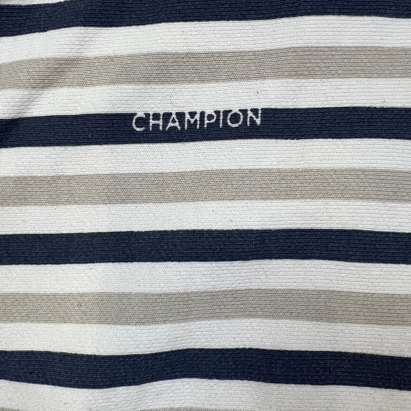Champion × Vintage Champion Sweatshirt Medium Reverse Weave Striped Pullover Size US M / EU 48-50 / 2 - 6 Thumbnail