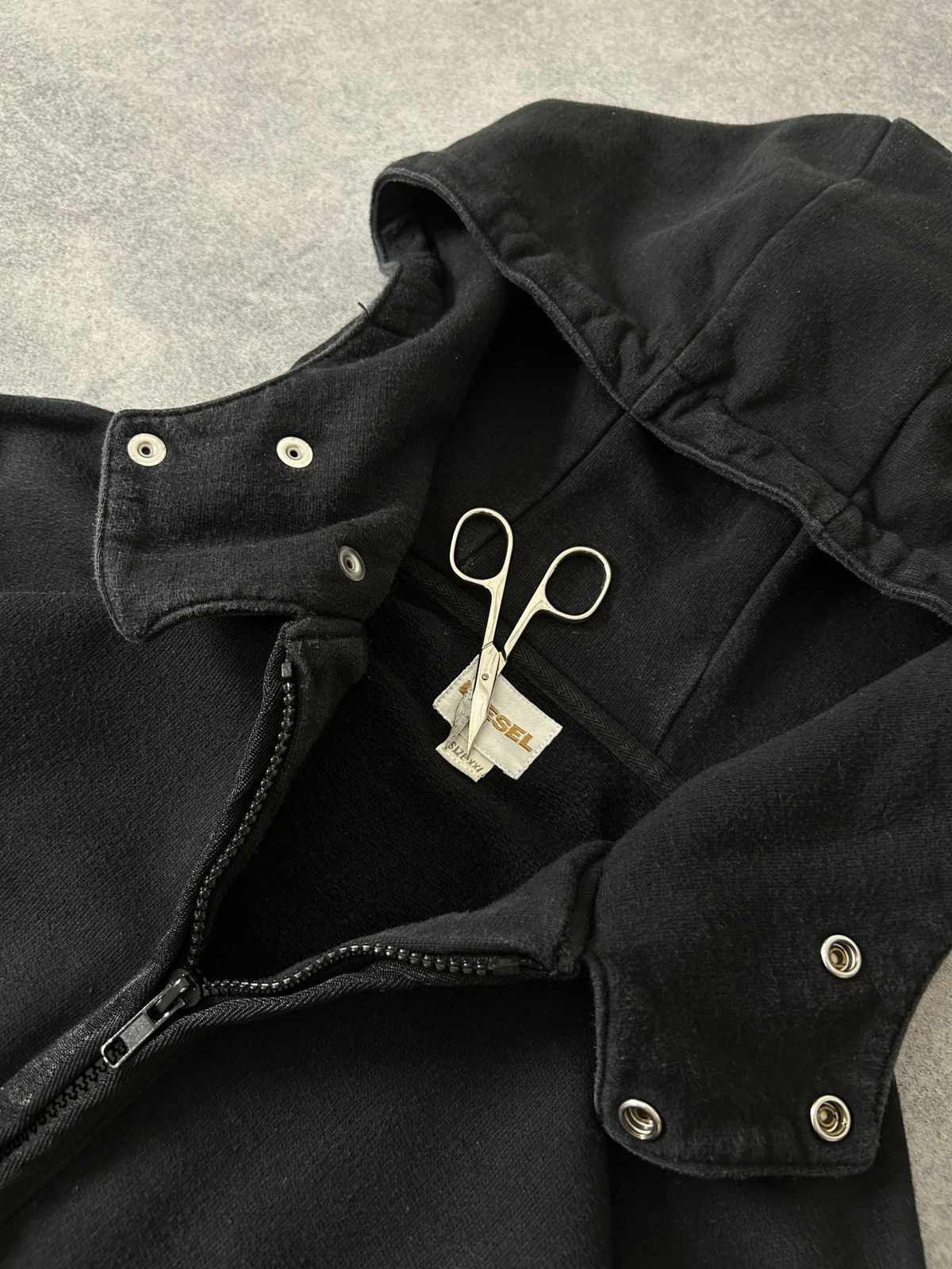 Diesel Black Gold Diesel black&gold black ninja black hoodies mens rare Size US XL / EU 56 / 4 - 6 Thumbnail